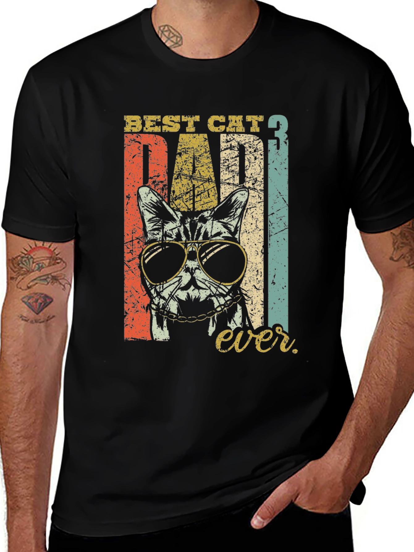 Best Cat Dad Ever T-Shirt