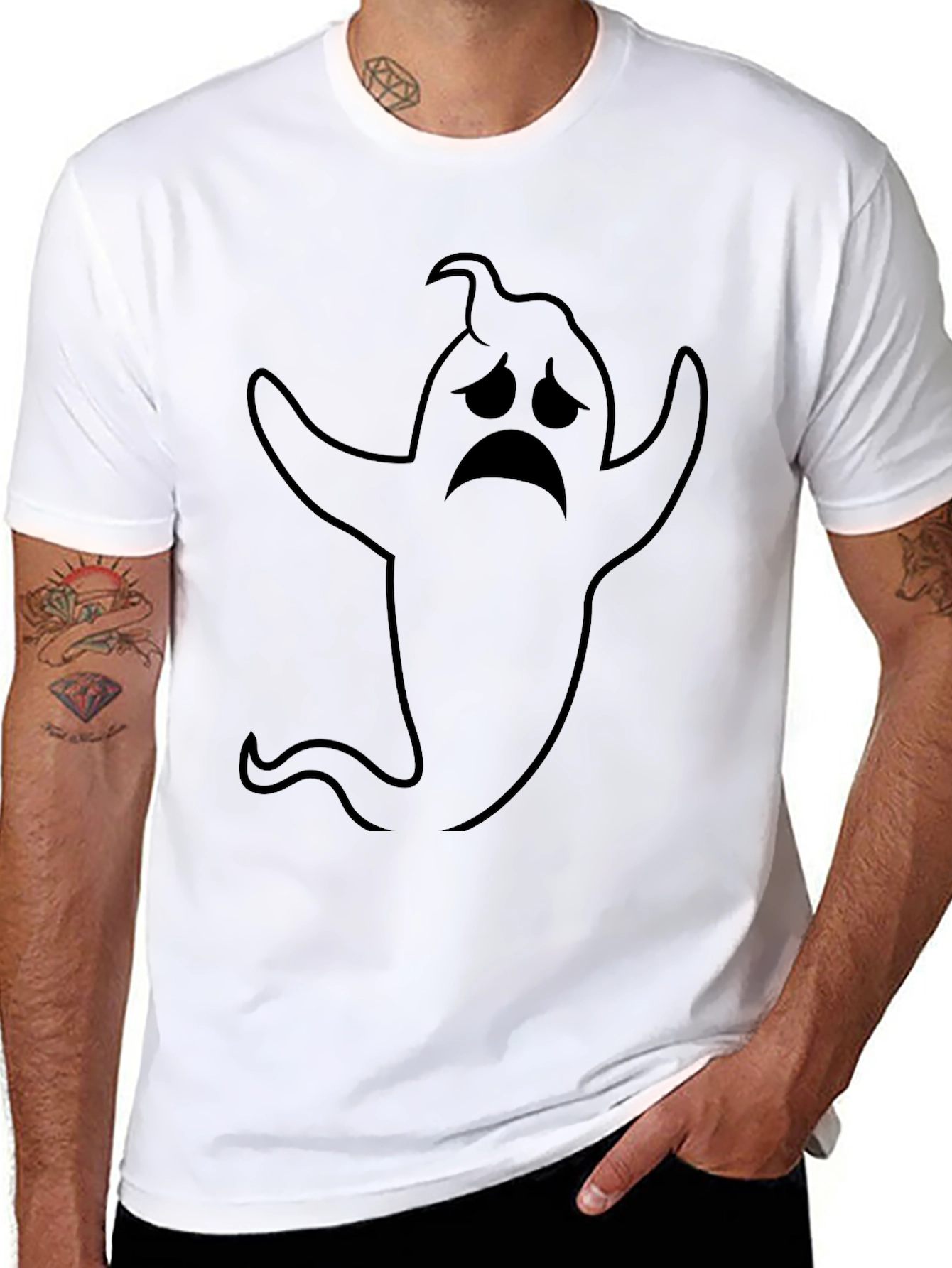Spooky Ghost T-Shirt - Halloween Tee