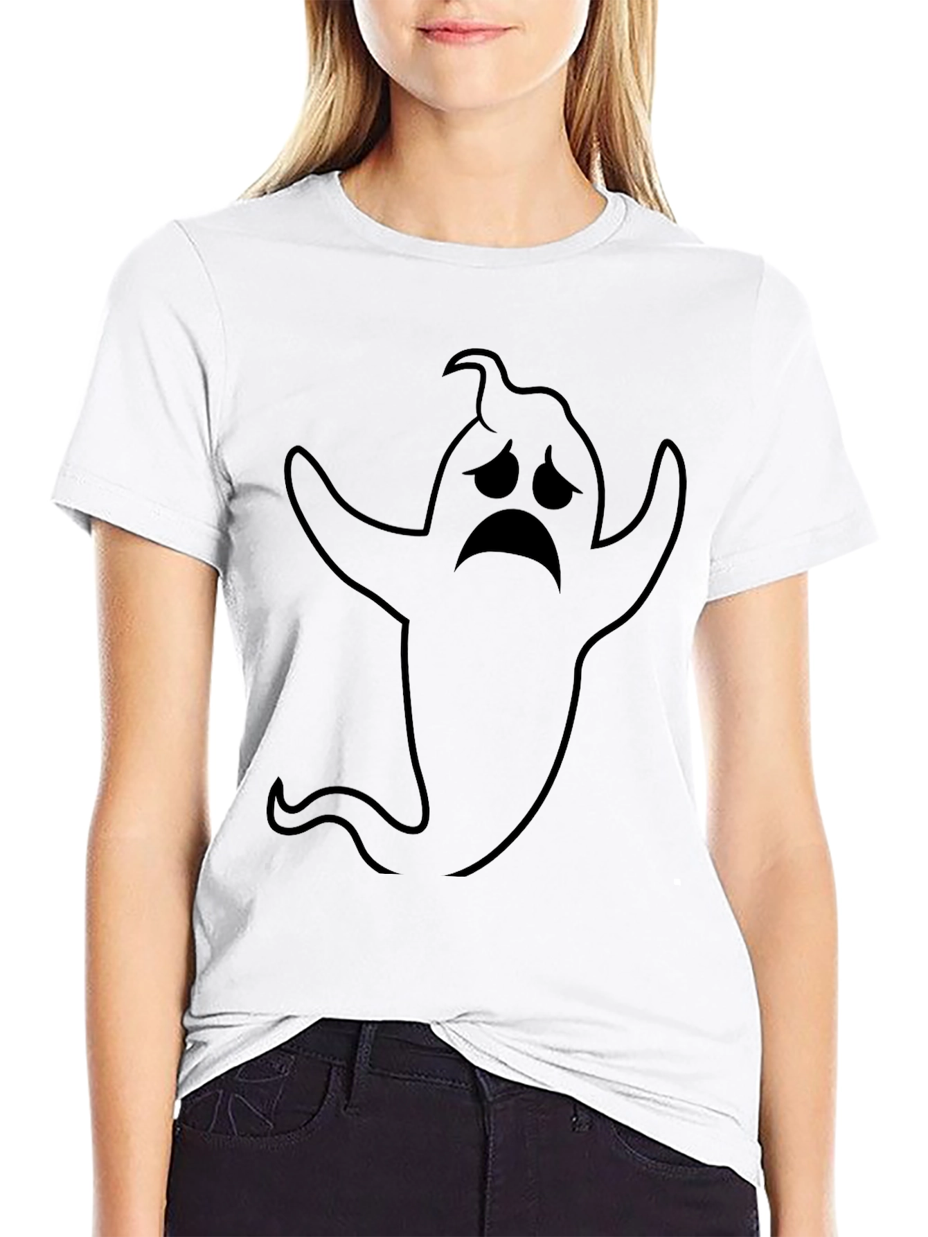 Spooky Ghost T-Shirt - Halloween Tee