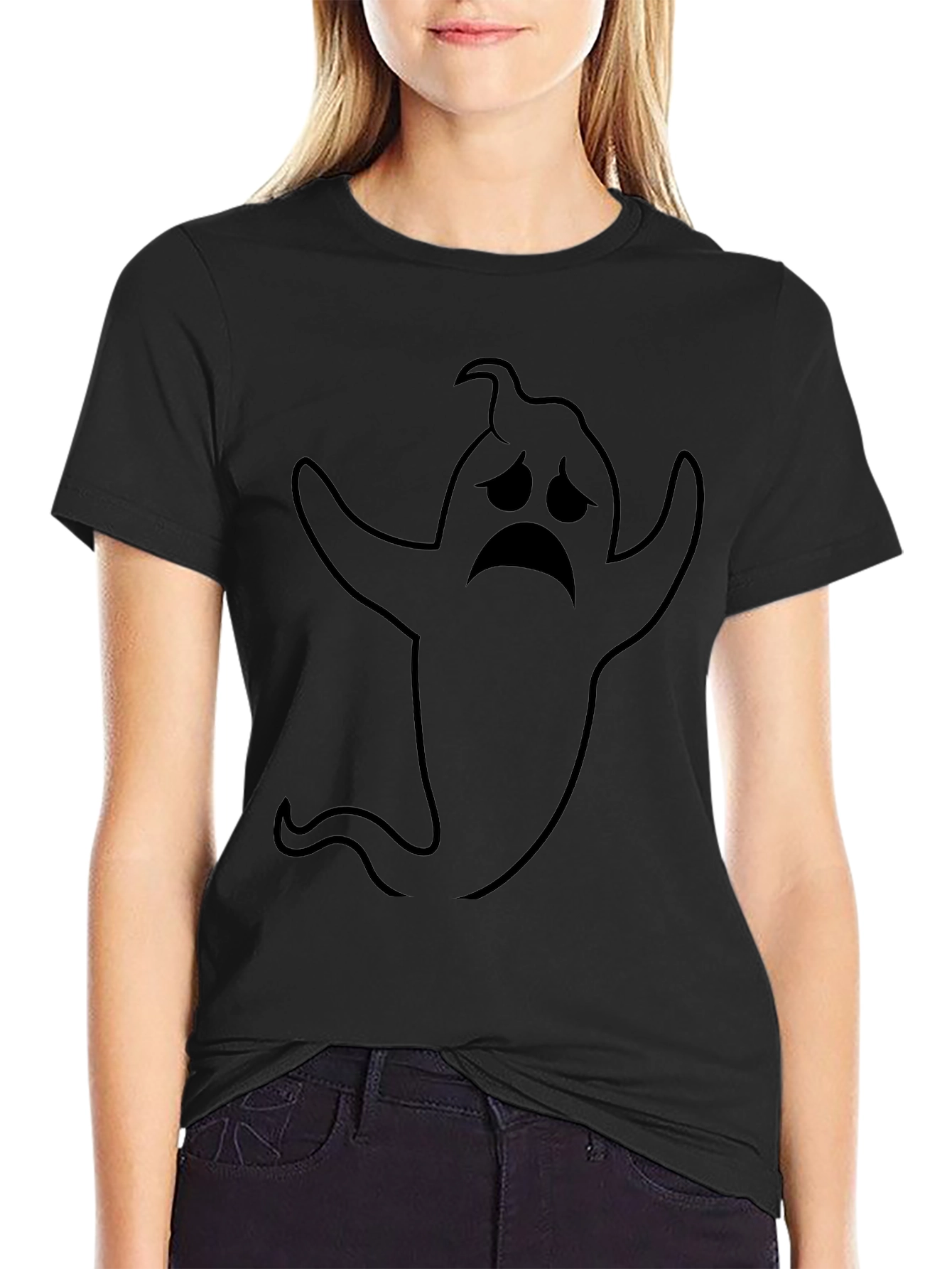 Spooky Ghost T-Shirt - Halloween Tee