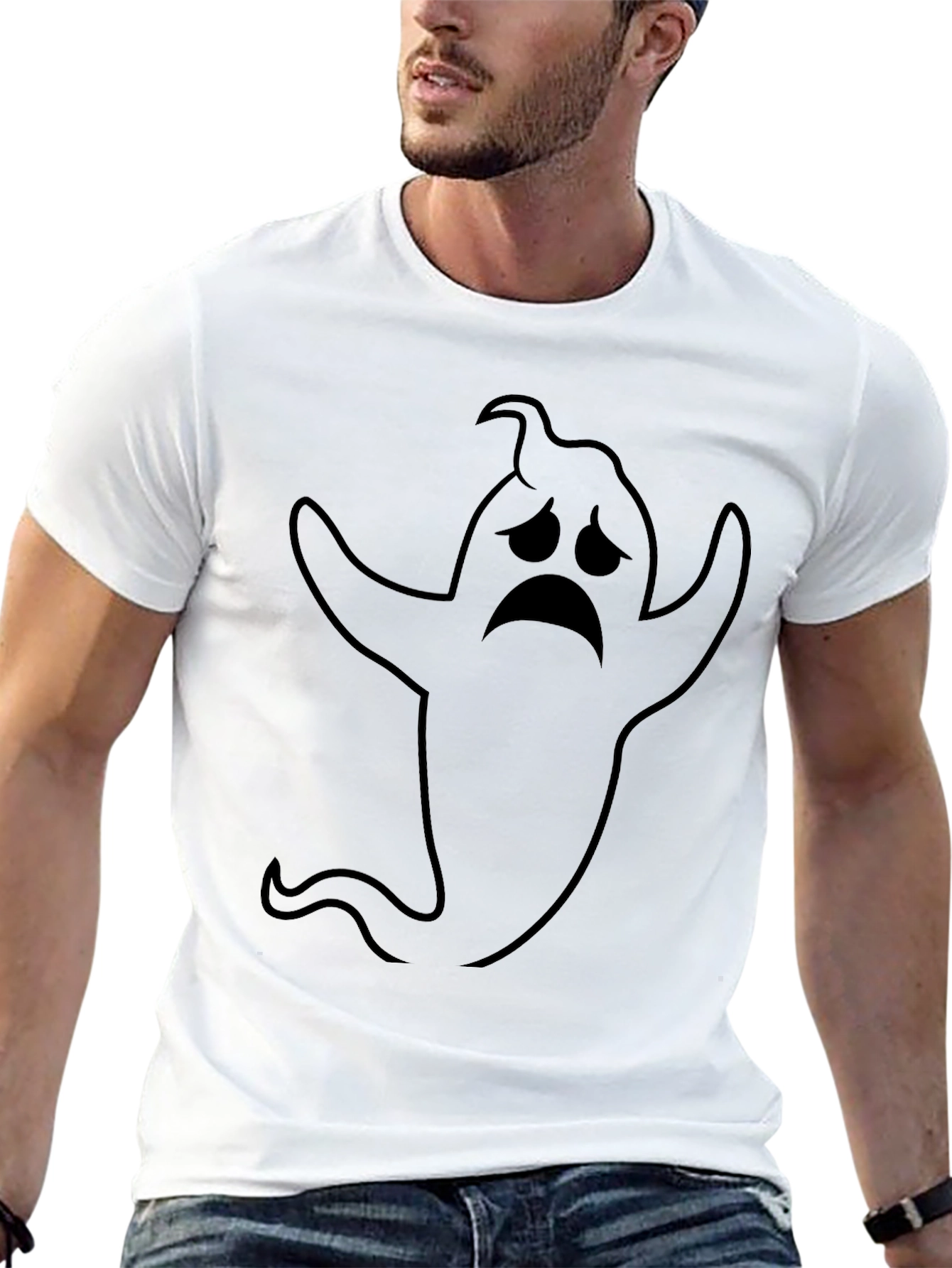 Spooky Ghost T-Shirt - Halloween Tee
