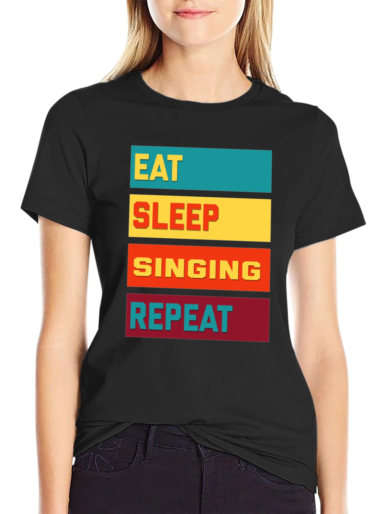 Eat Sleep Singing Repeat T-Shirt