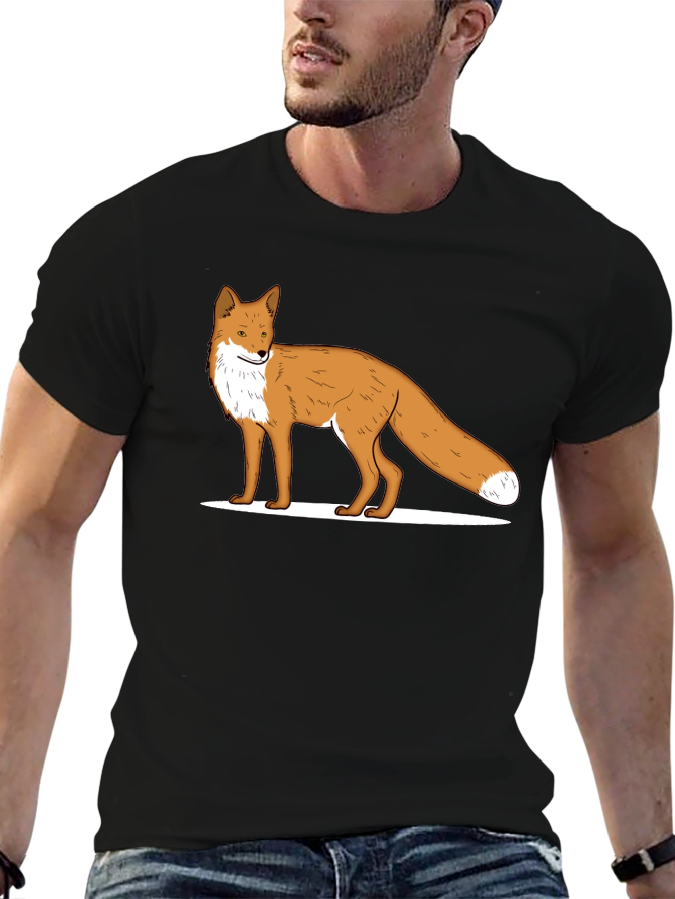 Fox Graphic Tee - Classic Black T-Shirt