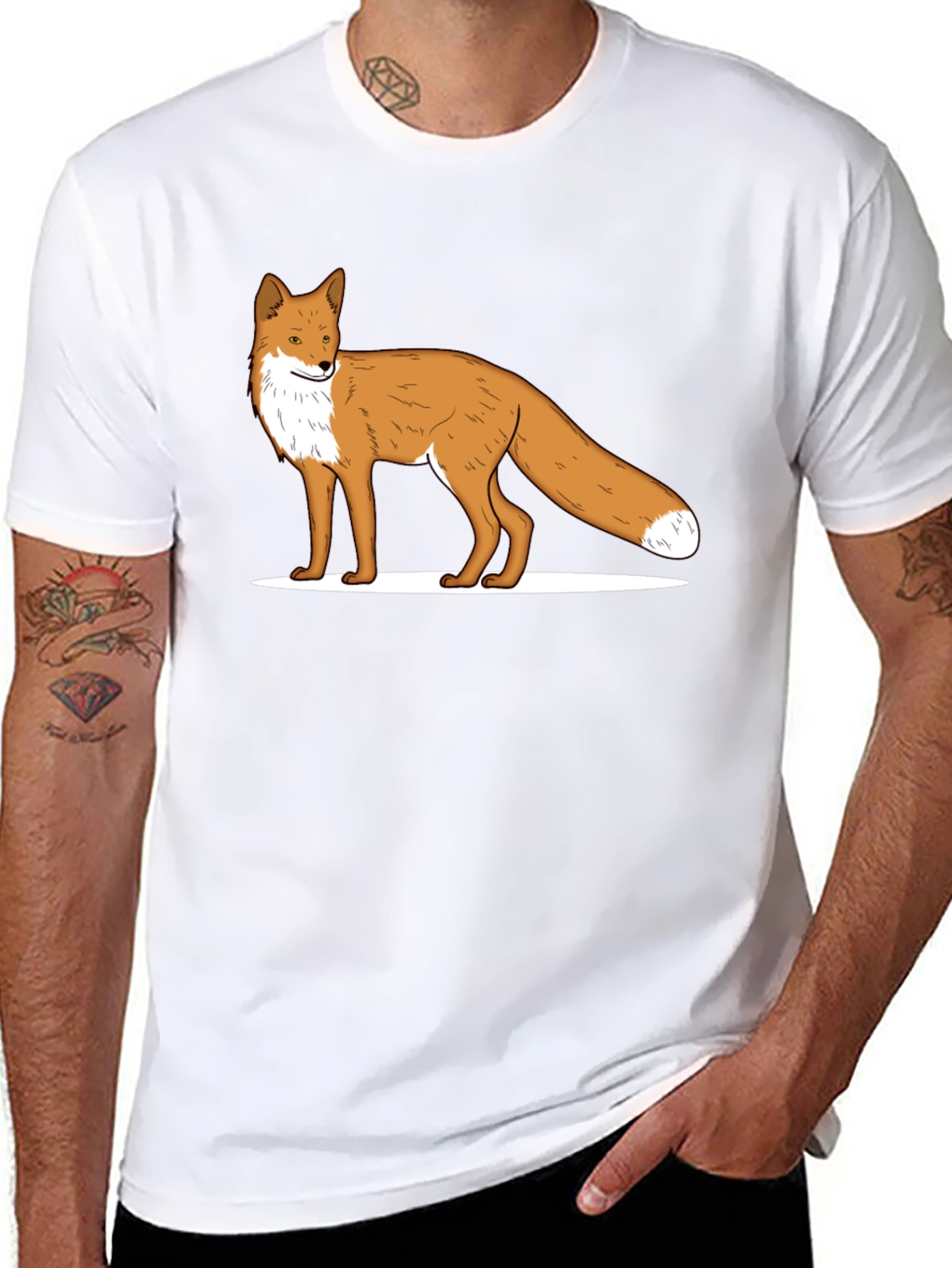 Fox Graphic Tee - Classic Black T-Shirt