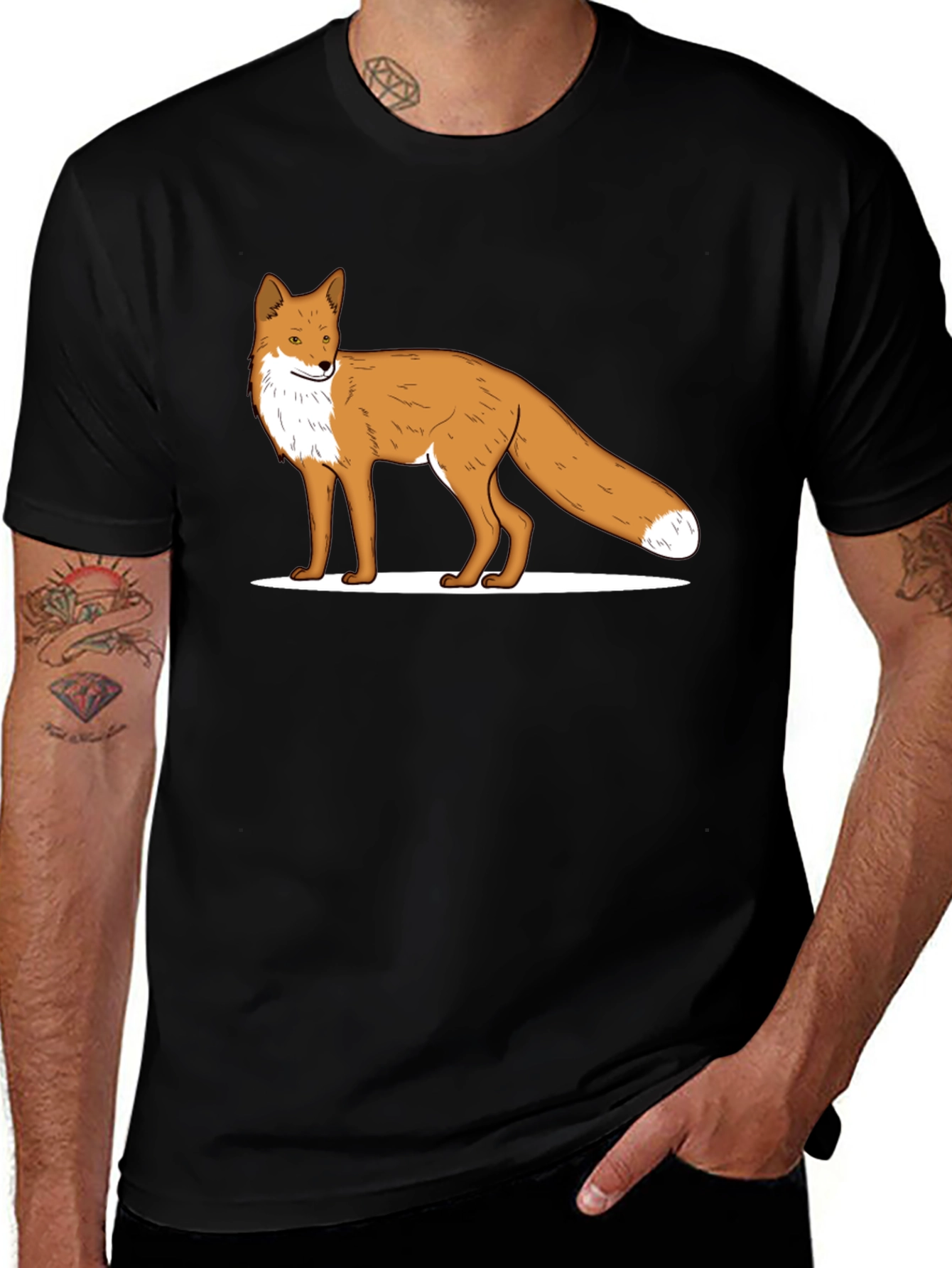 Fox Graphic Tee - Classic Black T-Shirt