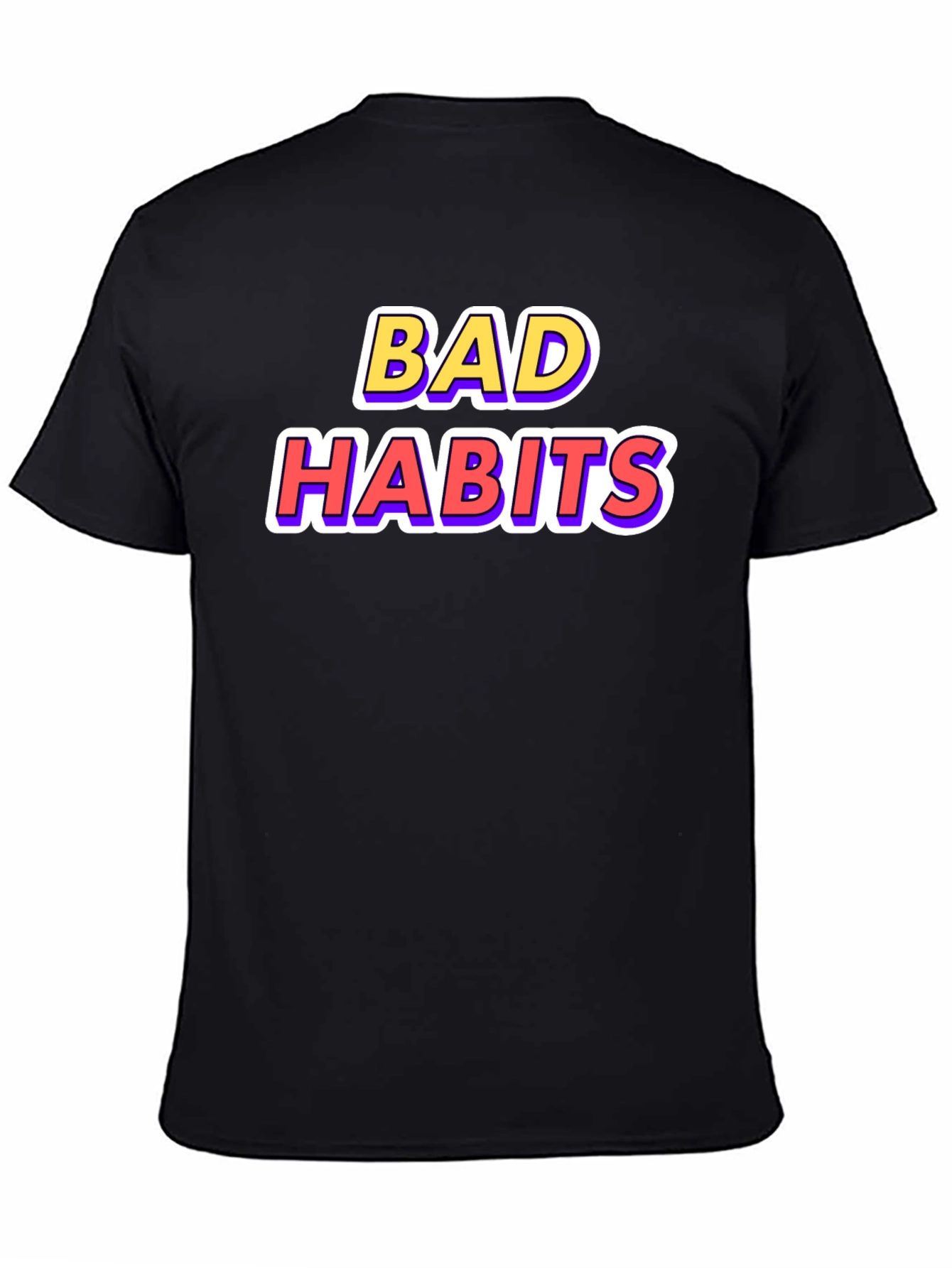 Bad Habits Graphic Tee - Casual Style