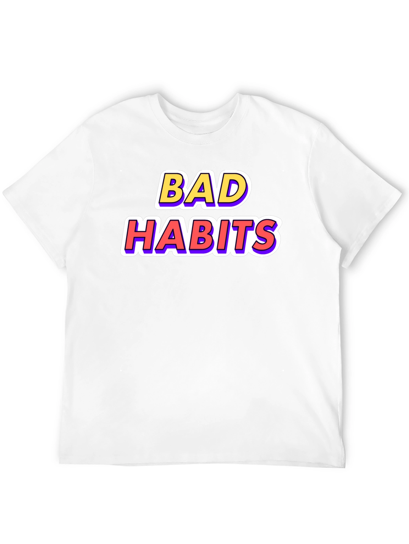 Bad Habits Graphic Tee - Casual Style