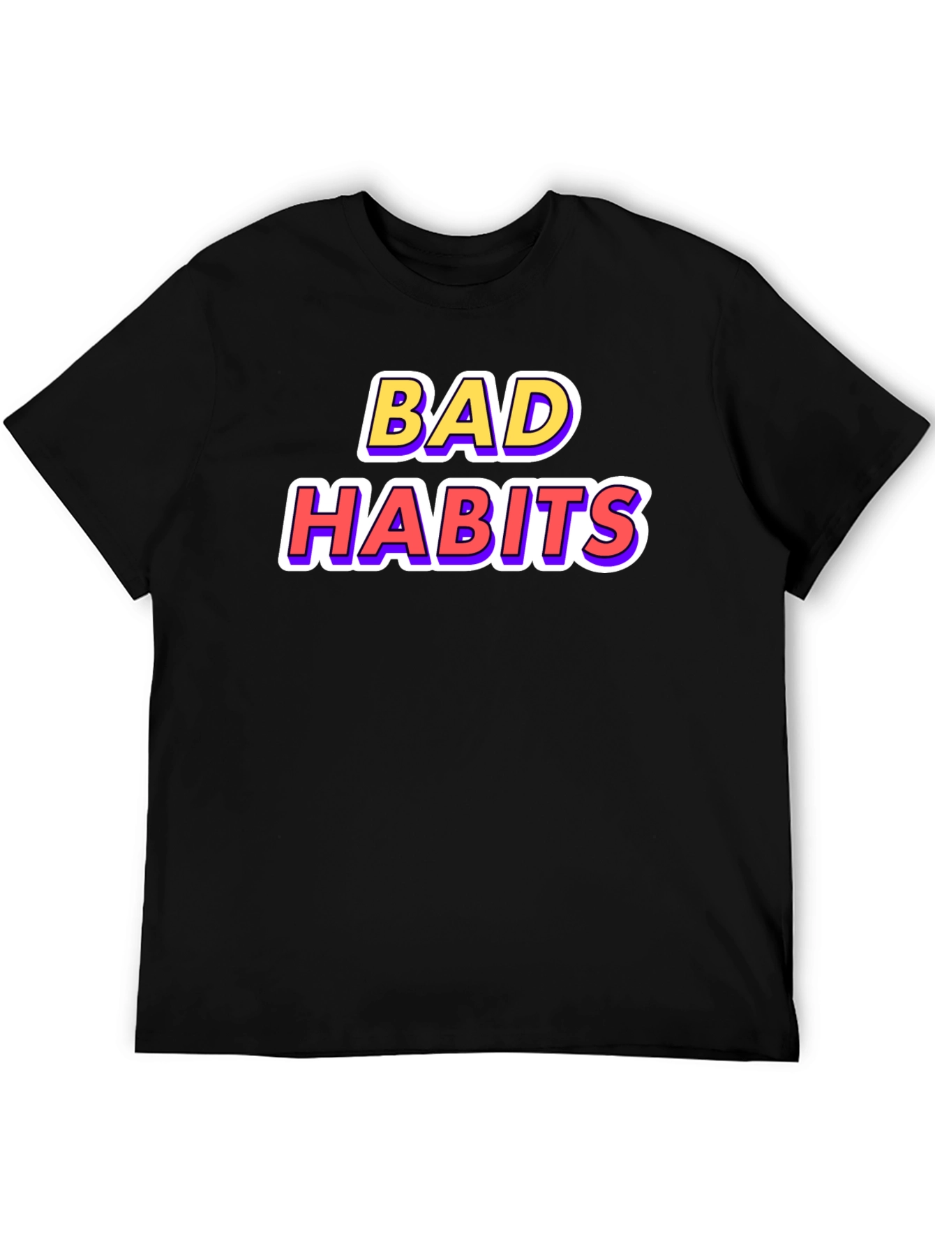 Bad Habits Graphic Tee - Casual Style