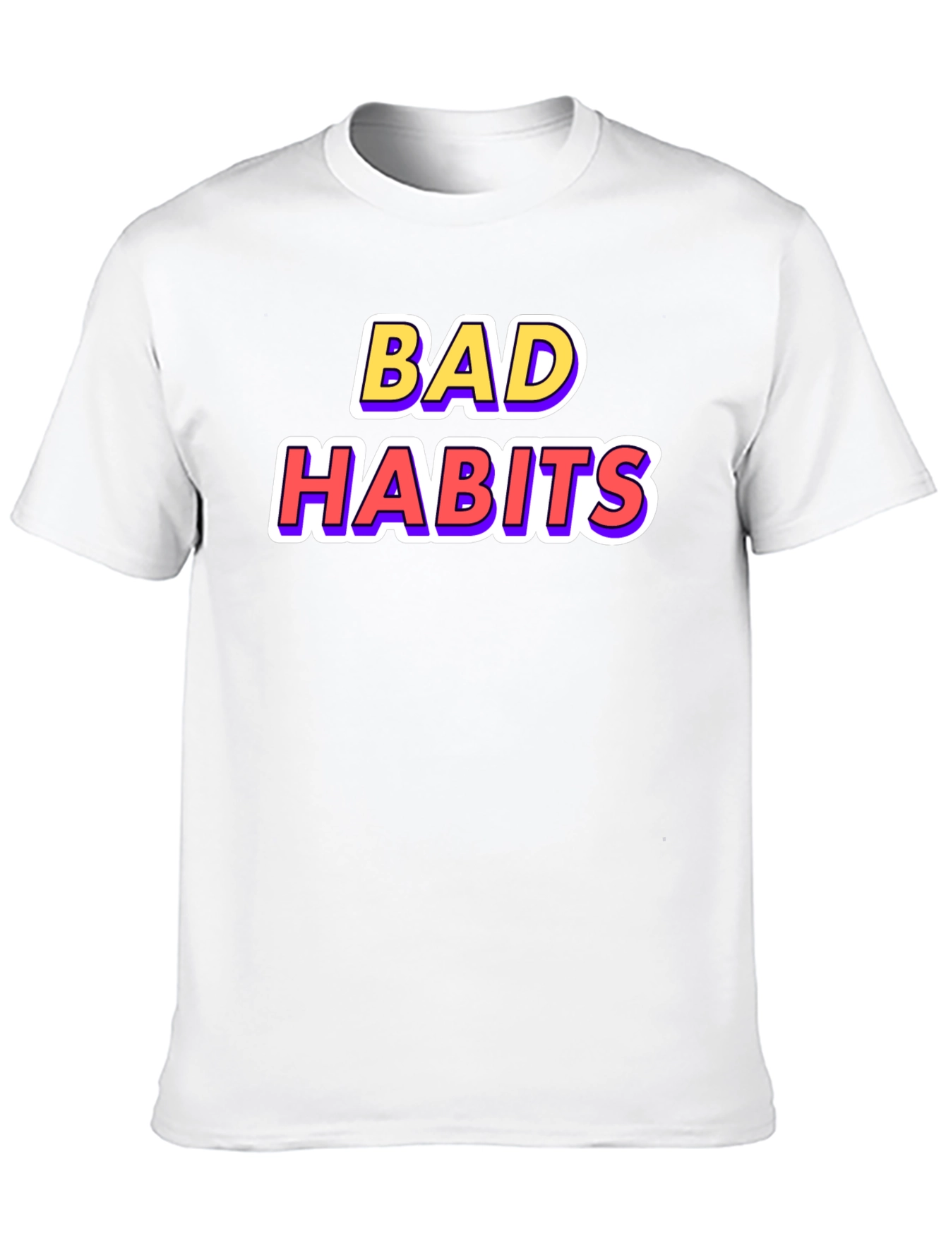 Bad Habits Graphic Tee - Casual Style