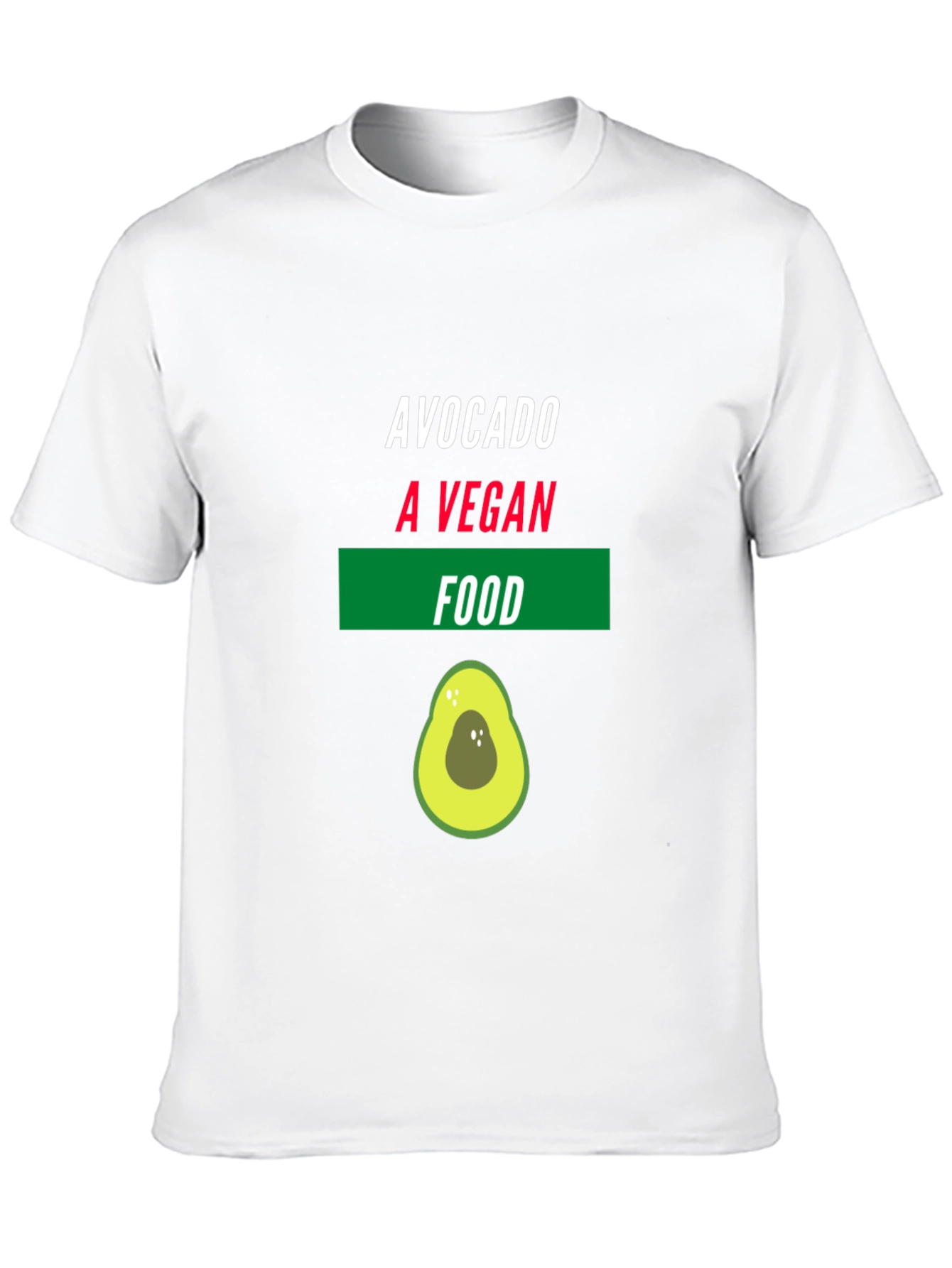 Avocado Vegan Food Graphic T-Shirt