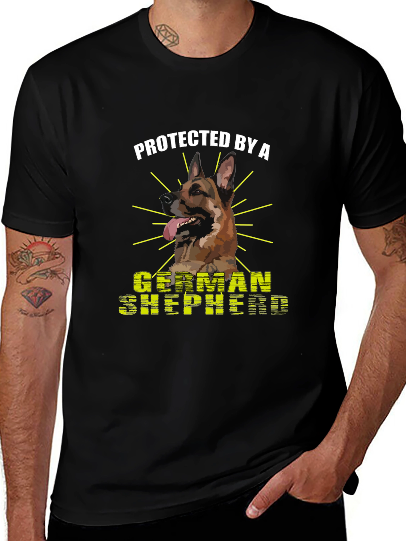 Protected by a German Shepherd T-Shirt