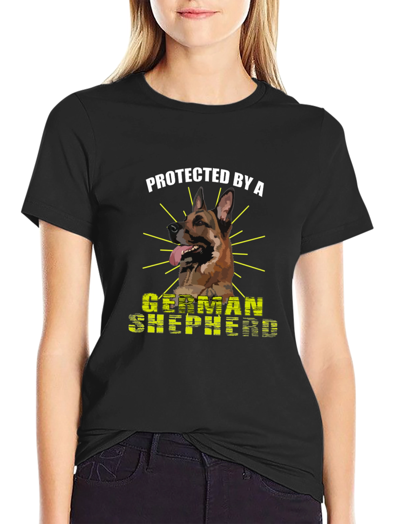 Protected by a German Shepherd T-Shirt