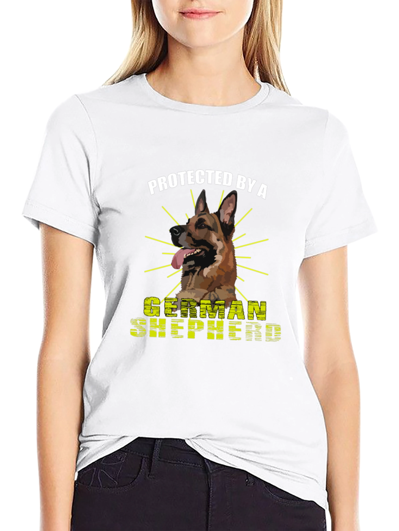 Protected by a German Shepherd T-Shirt