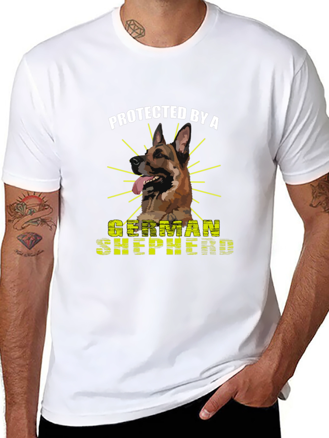 Protected by a German Shepherd T-Shirt