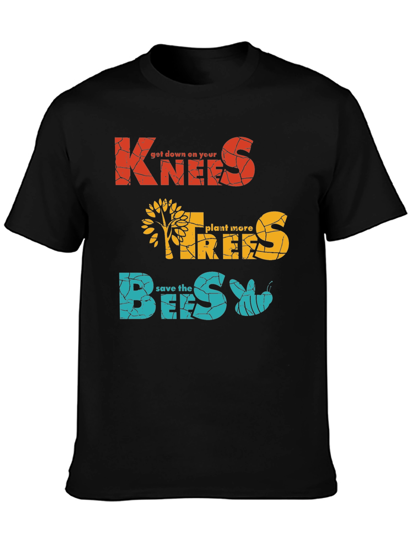 Knees Trees Bees Graphic T-Shirt - Environmental Tee