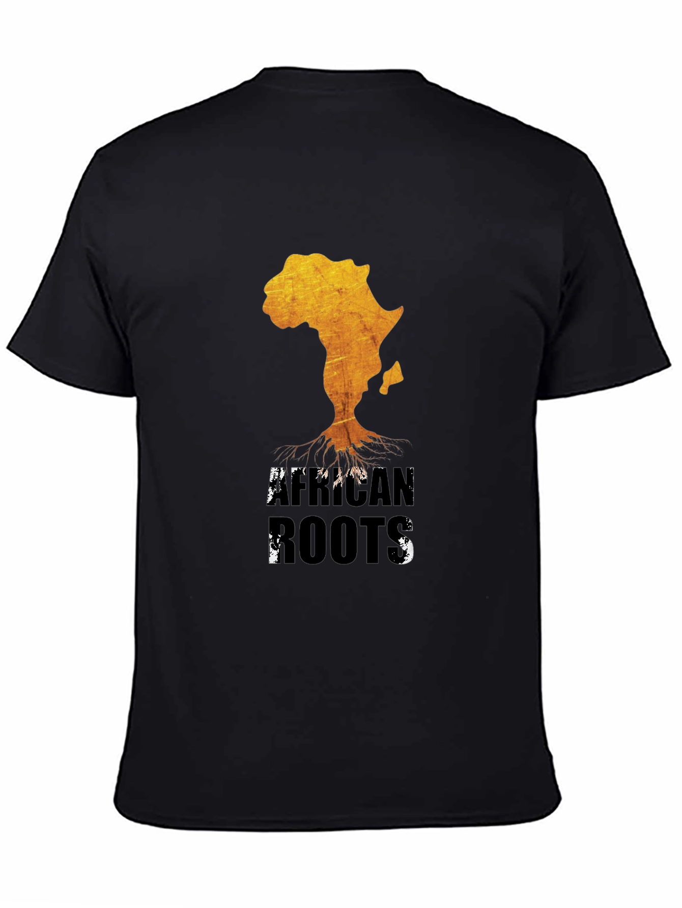 African Roots Graphic T-Shirt - Black