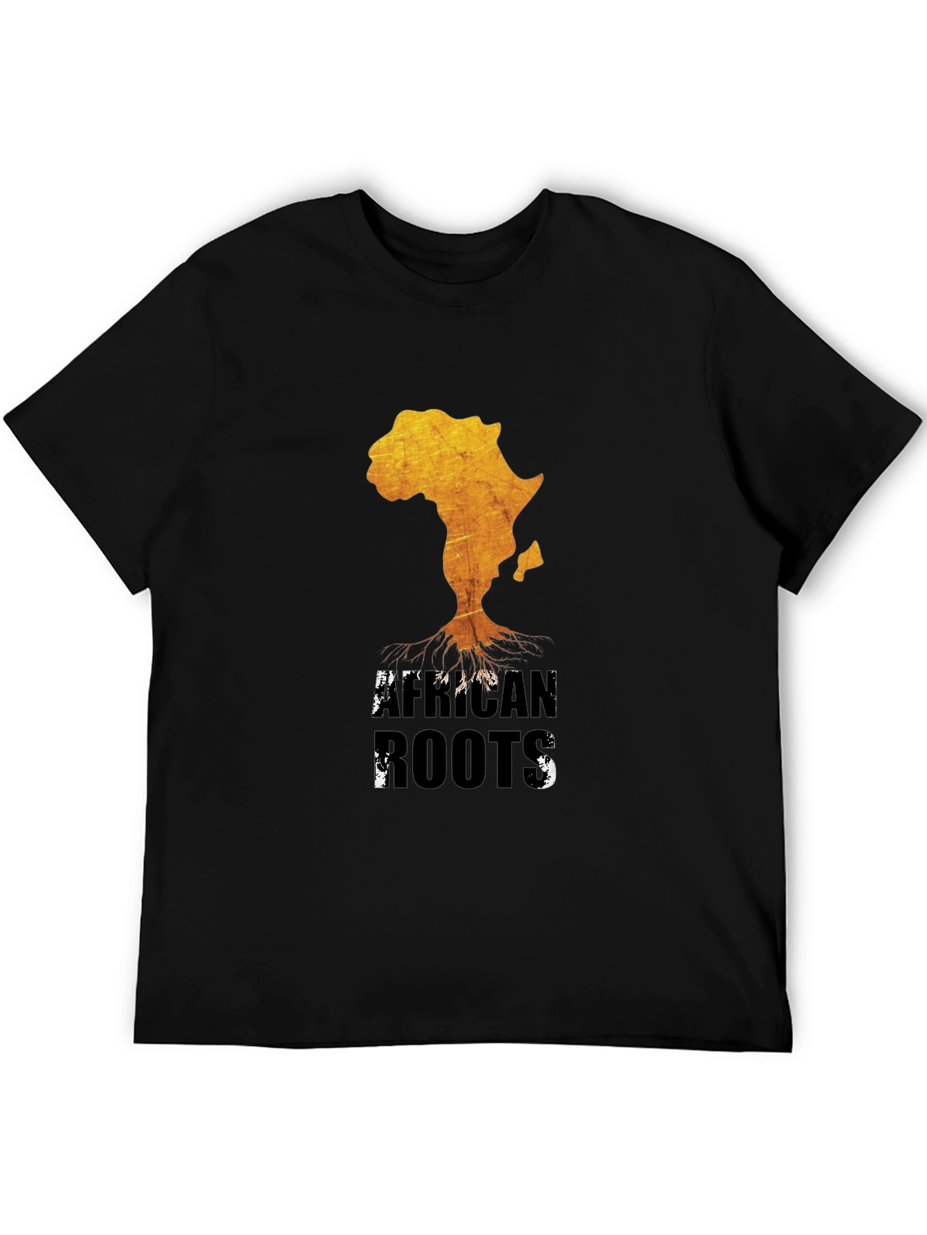 African Roots Graphic T-Shirt - Black