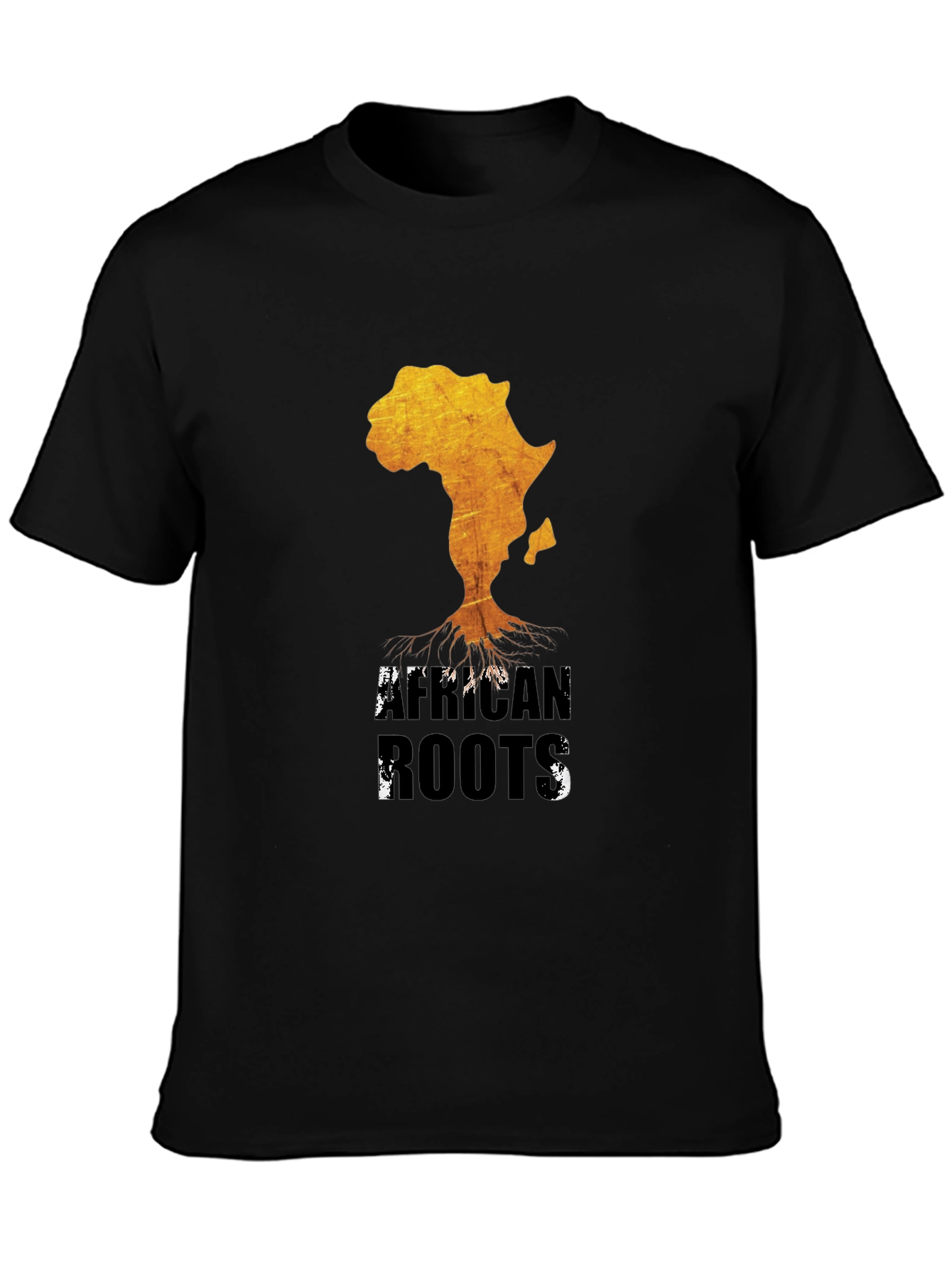 African Roots Graphic T-Shirt - Black