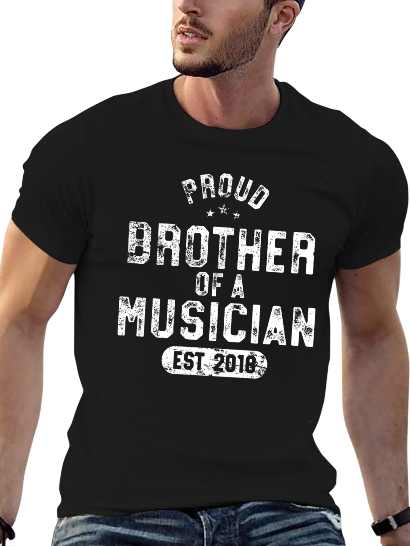 Proud Brother of a Musician T-Shirt - Est. 2018