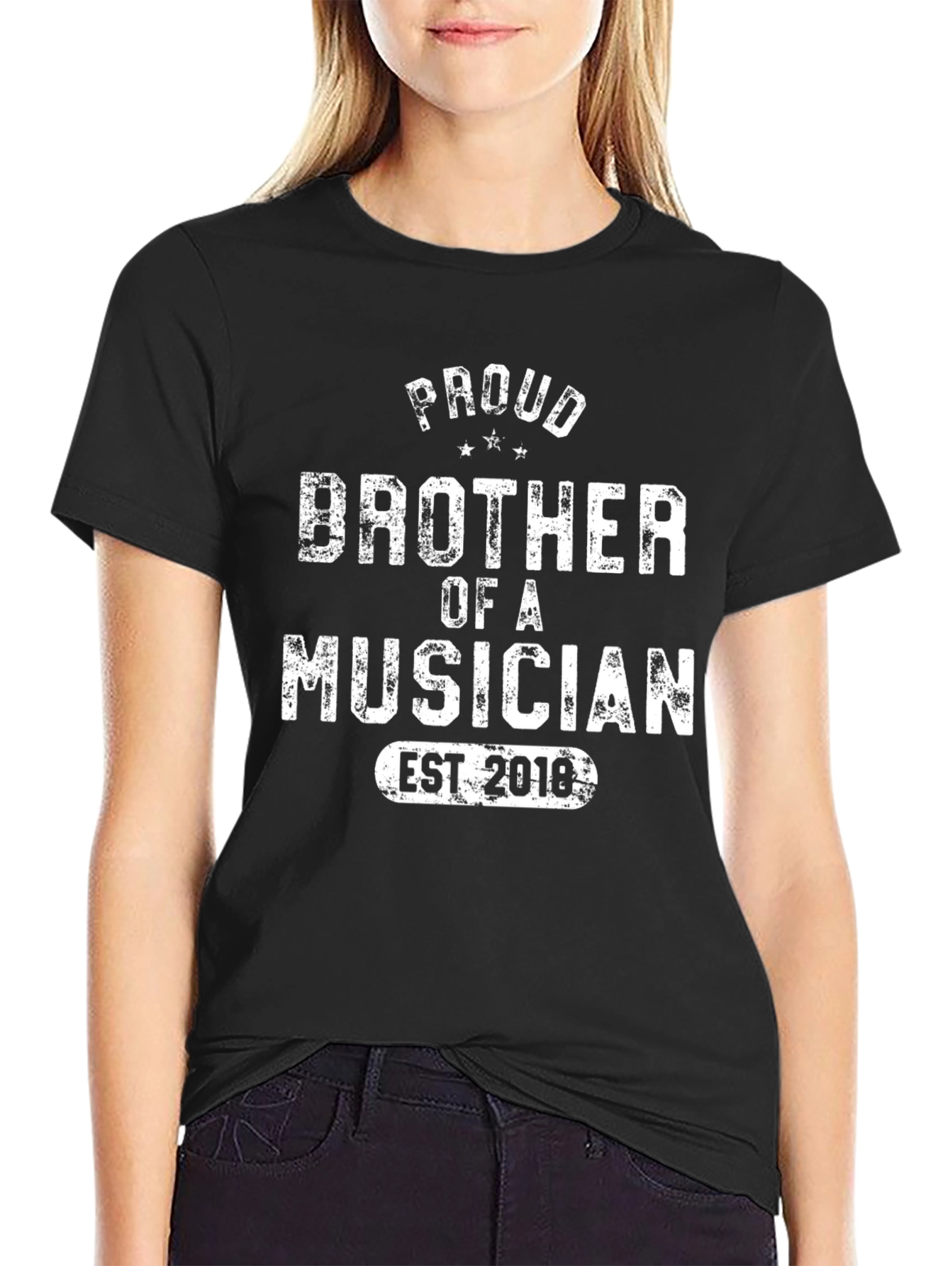 Proud Brother of a Musician T-Shirt - Est. 2018