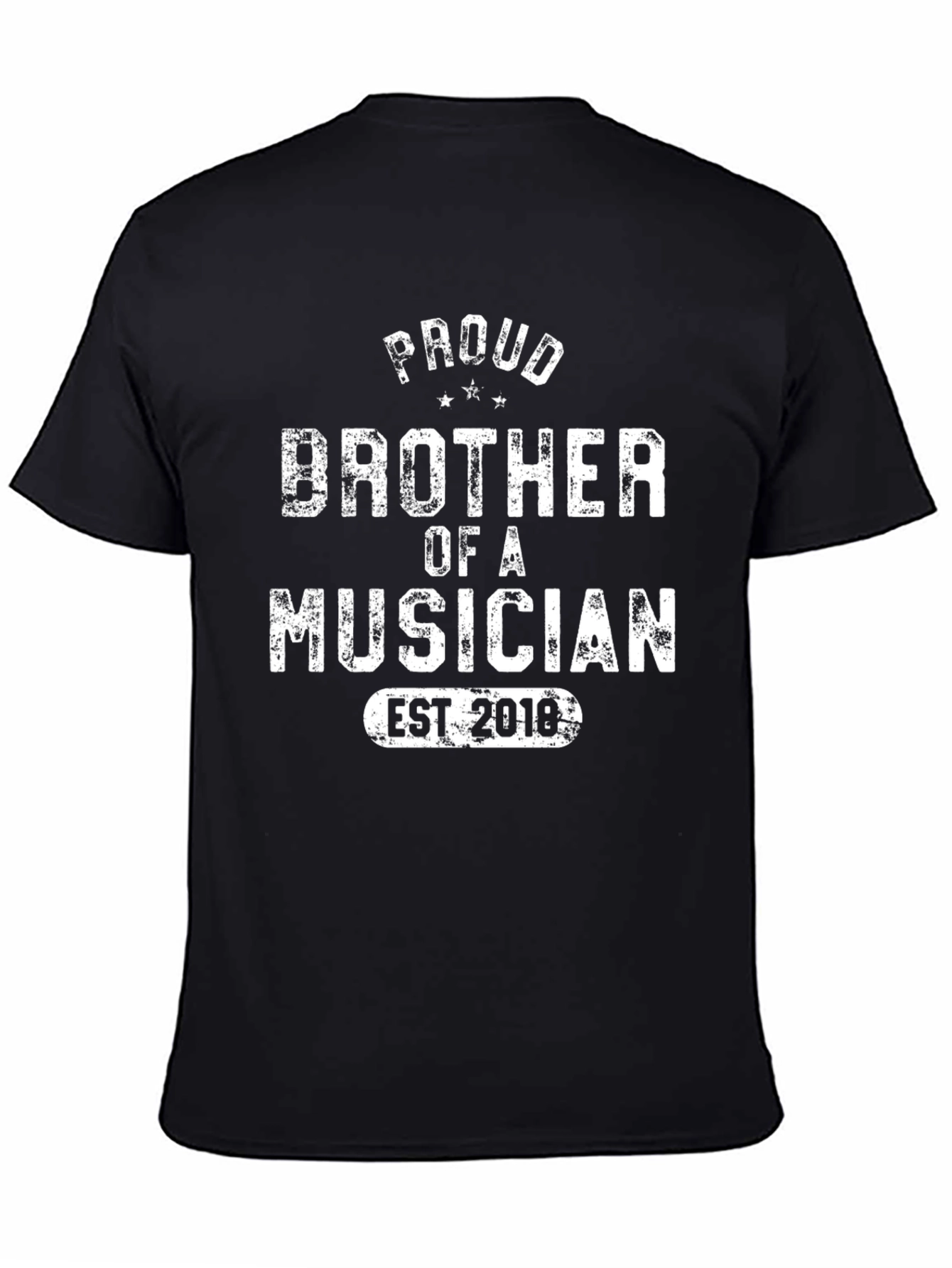 Proud Brother of a Musician T-Shirt - Est. 2018