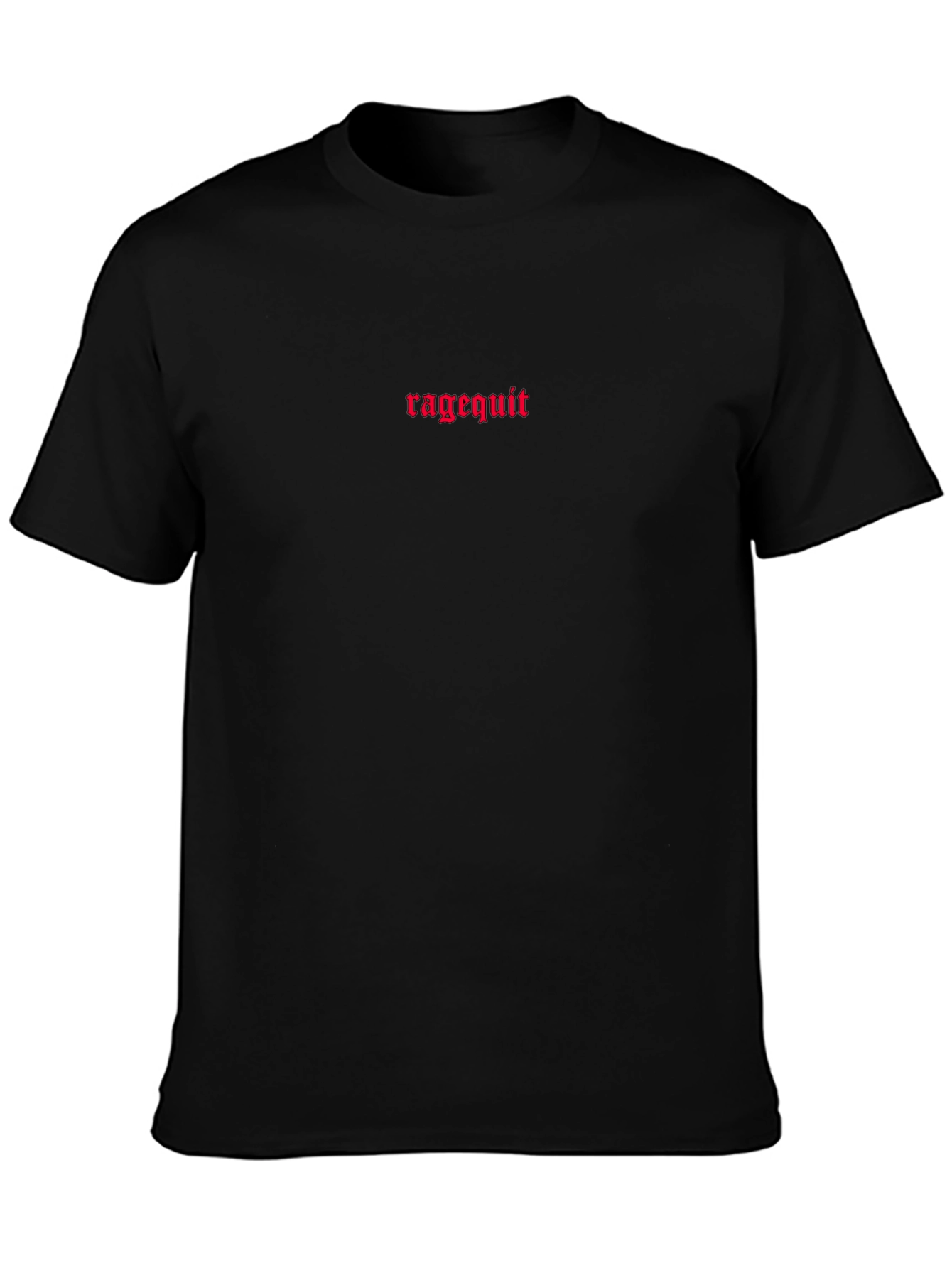 Ragequit Black Crewneck T-Shirt