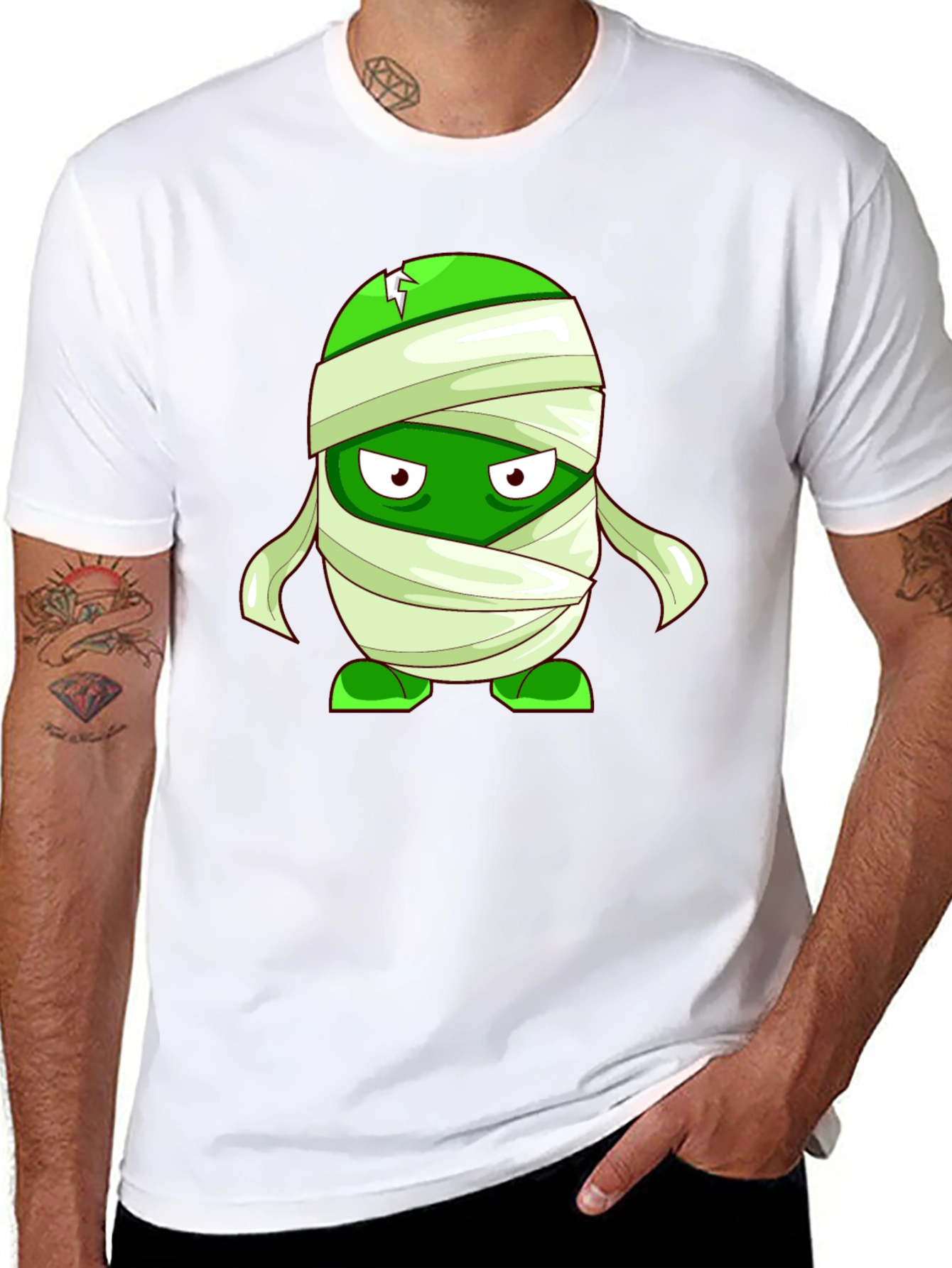 Mummy Melon T-Shirt - Green Zombie Plant Tee