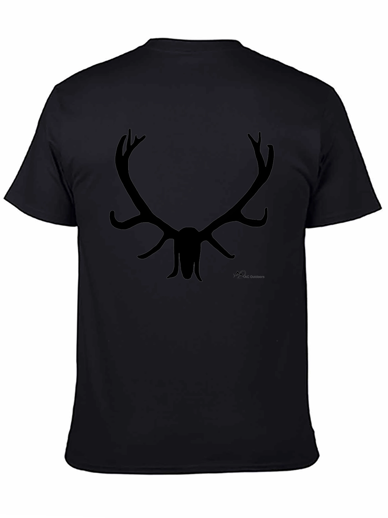Antler Silhouette Black T-Shirt