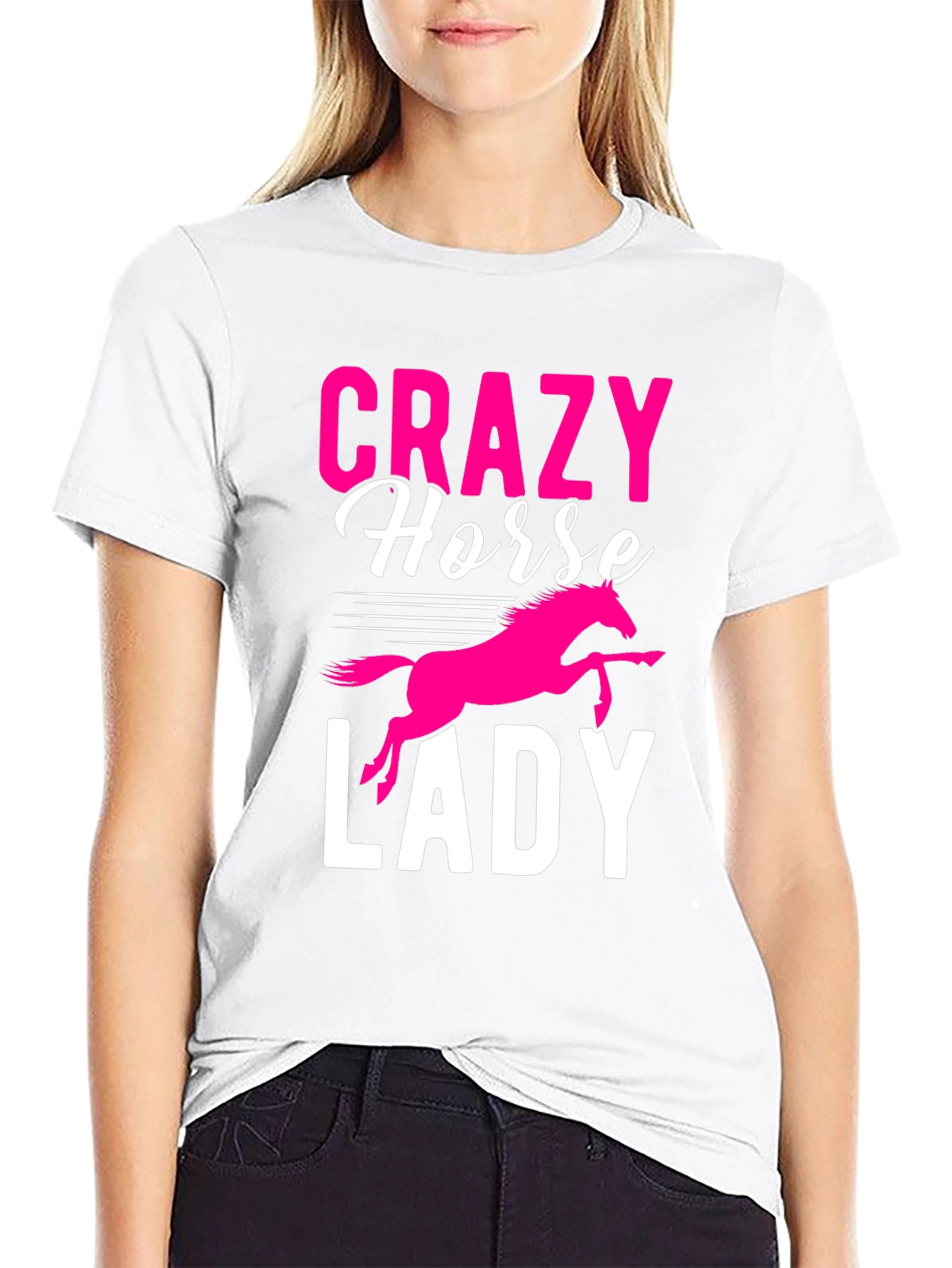 Crazy Horse Lady T-Shirt - Equestrian Apparel