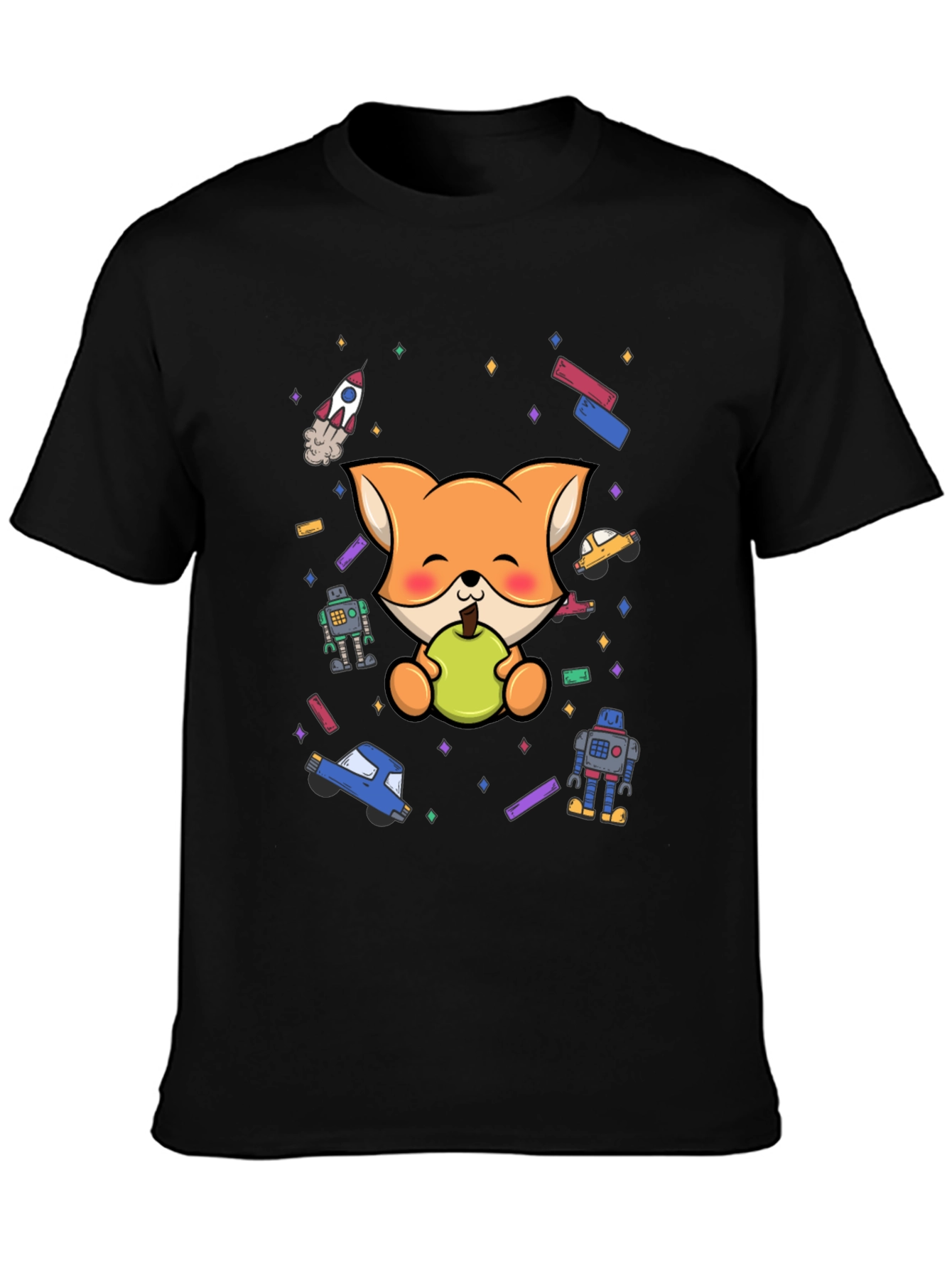 Cute Cartoon Fox T-Shirt