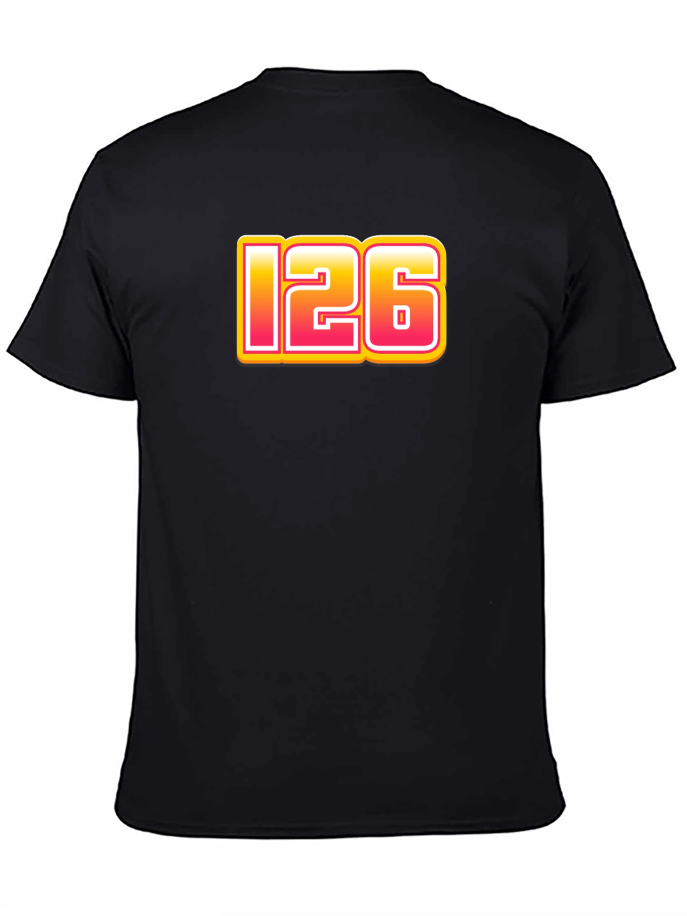 Cool 126 Graphic Print Black T-Shirt