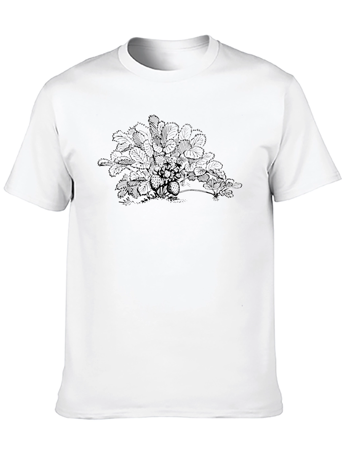 Strawberry Plant Graphic Print Tee