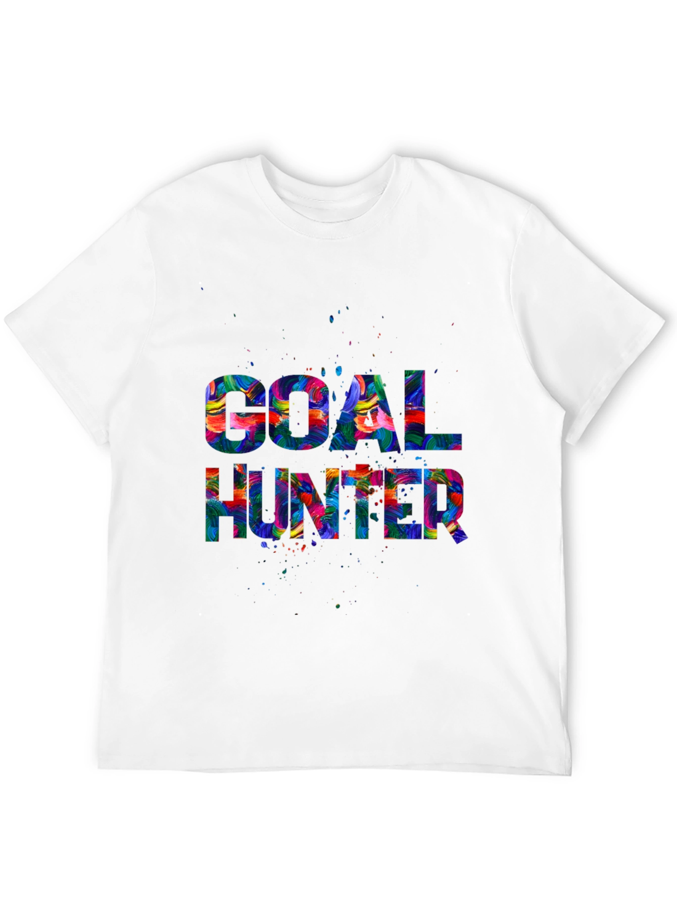 Goal Hunter Graphic Print Crew Neck T-Shirt