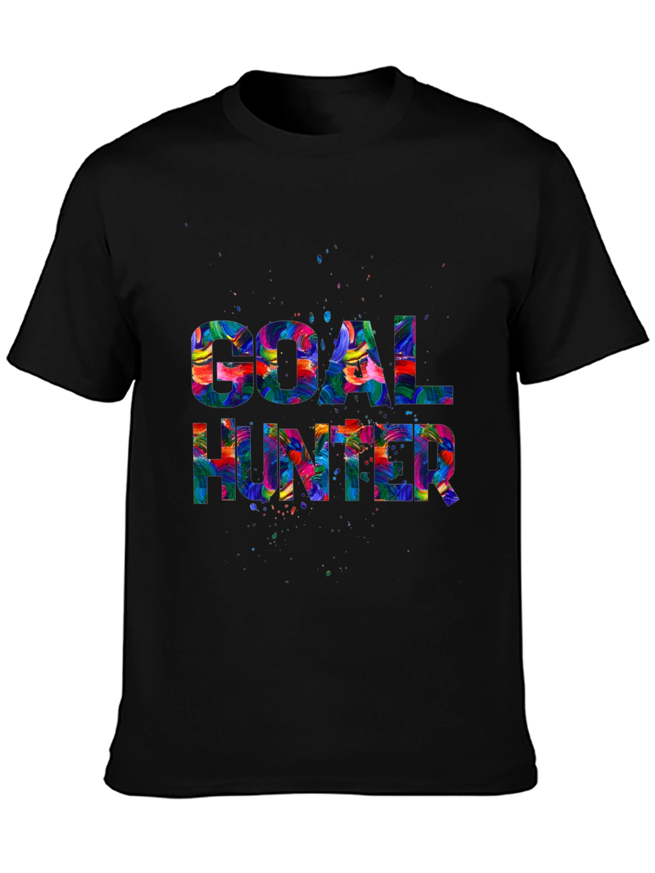 Goal Hunter Graphic Print Crew Neck T-Shirt