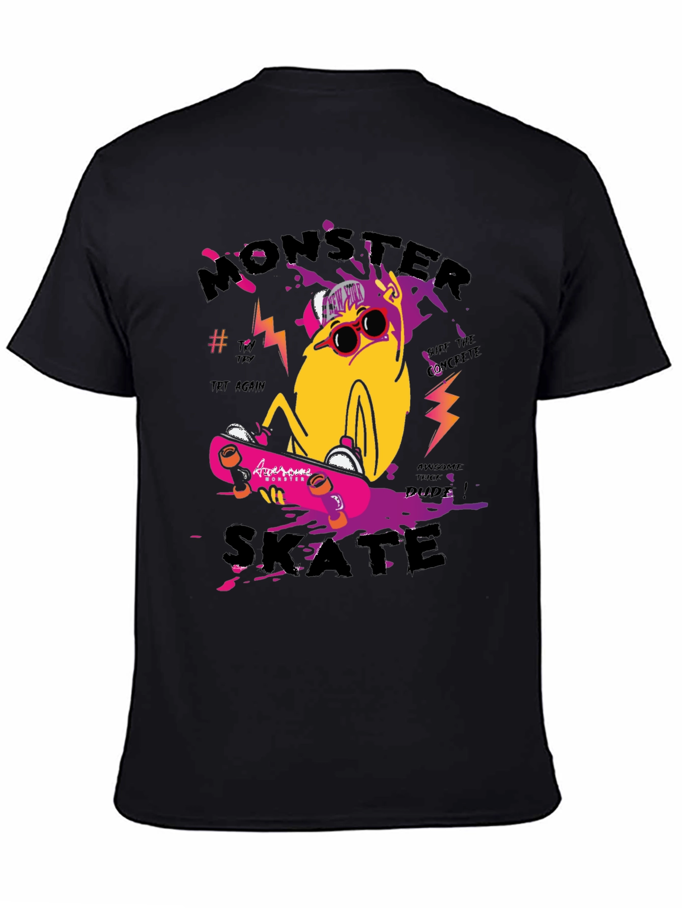 Monster Skate Graphic Tee - Cool & Trendy
