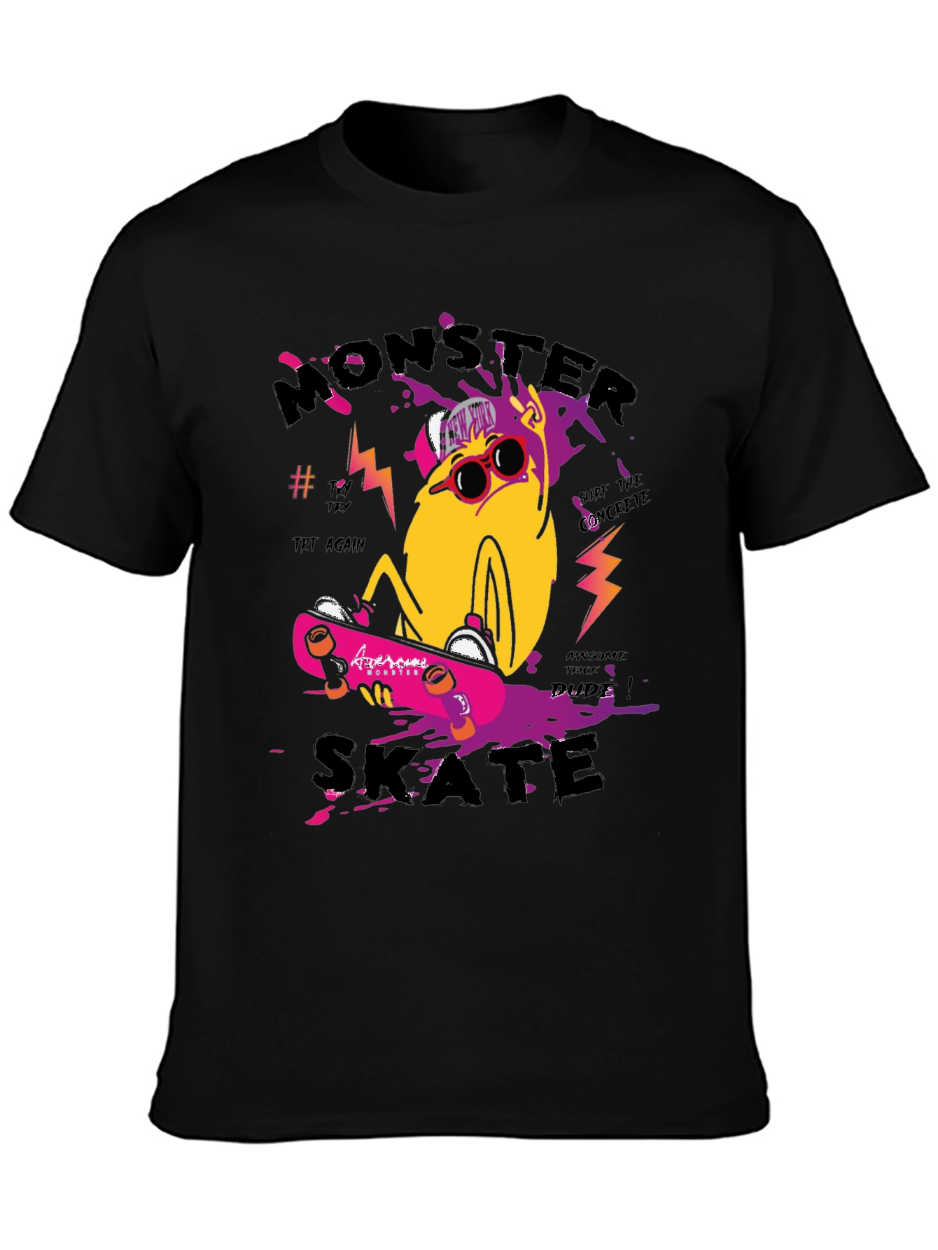Monster Skate Graphic Tee - Cool & Trendy