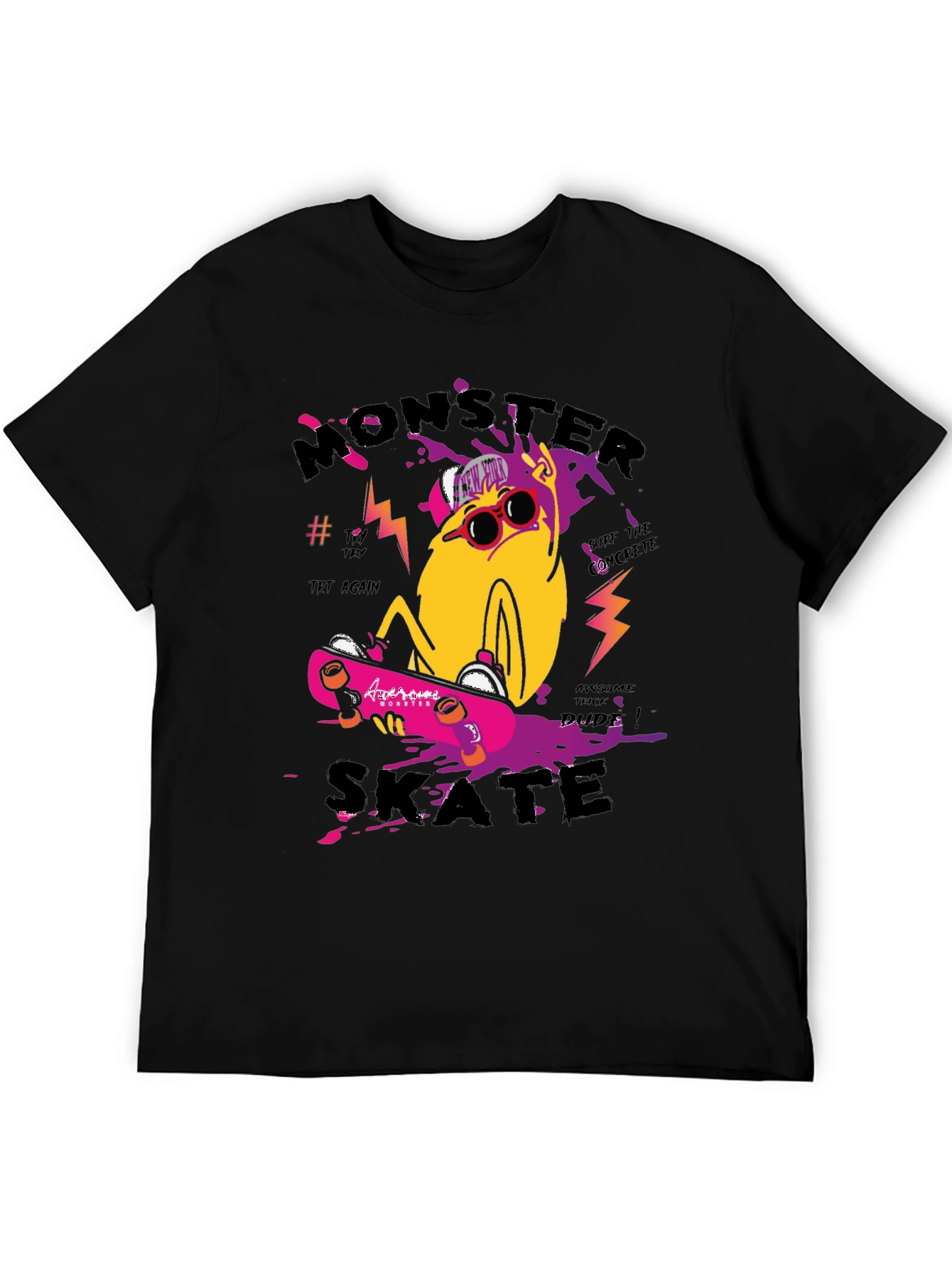 Monster Skate Graphic Tee - Cool & Trendy