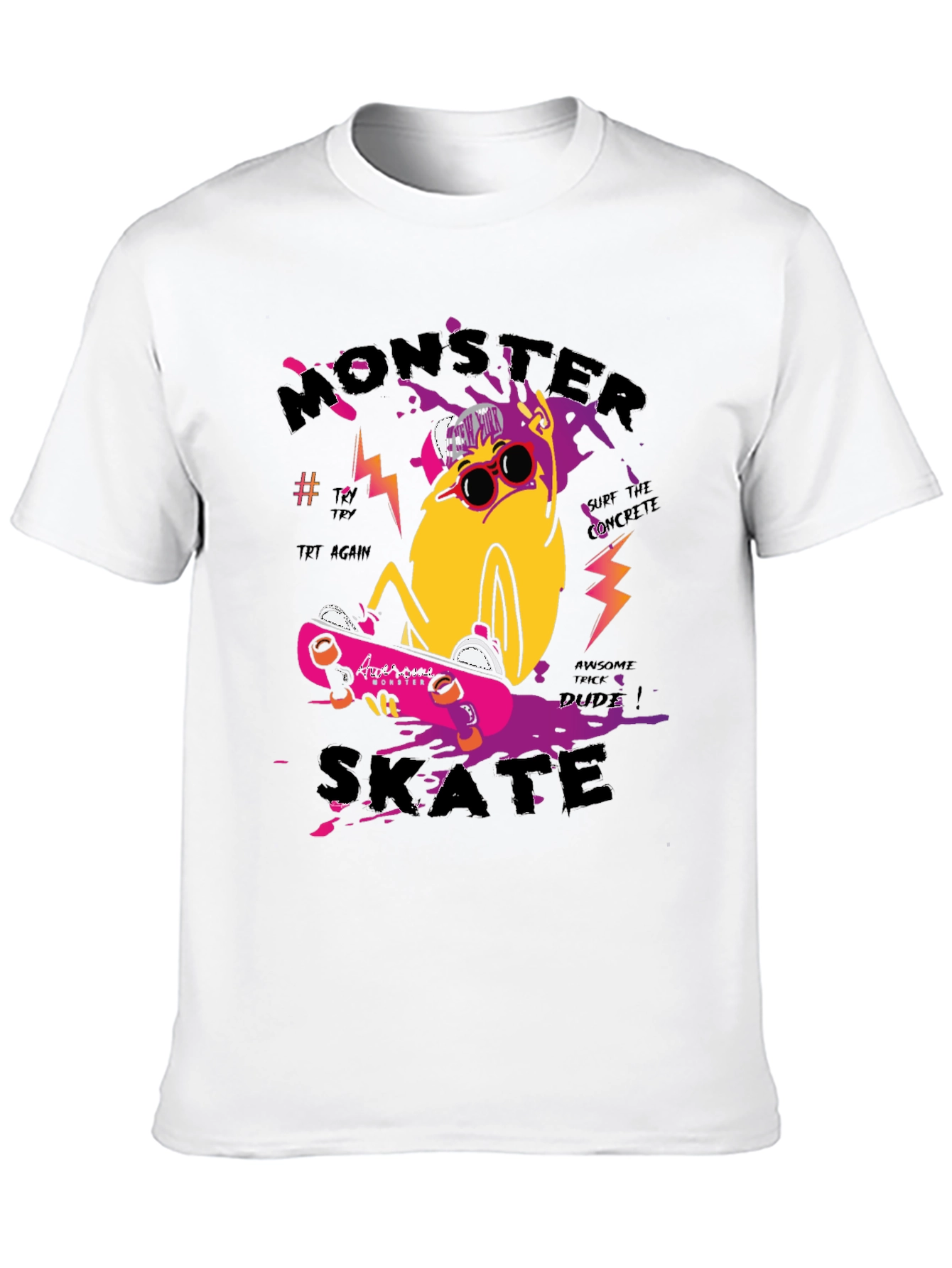 Monster Skate Graphic Tee - Cool & Trendy
