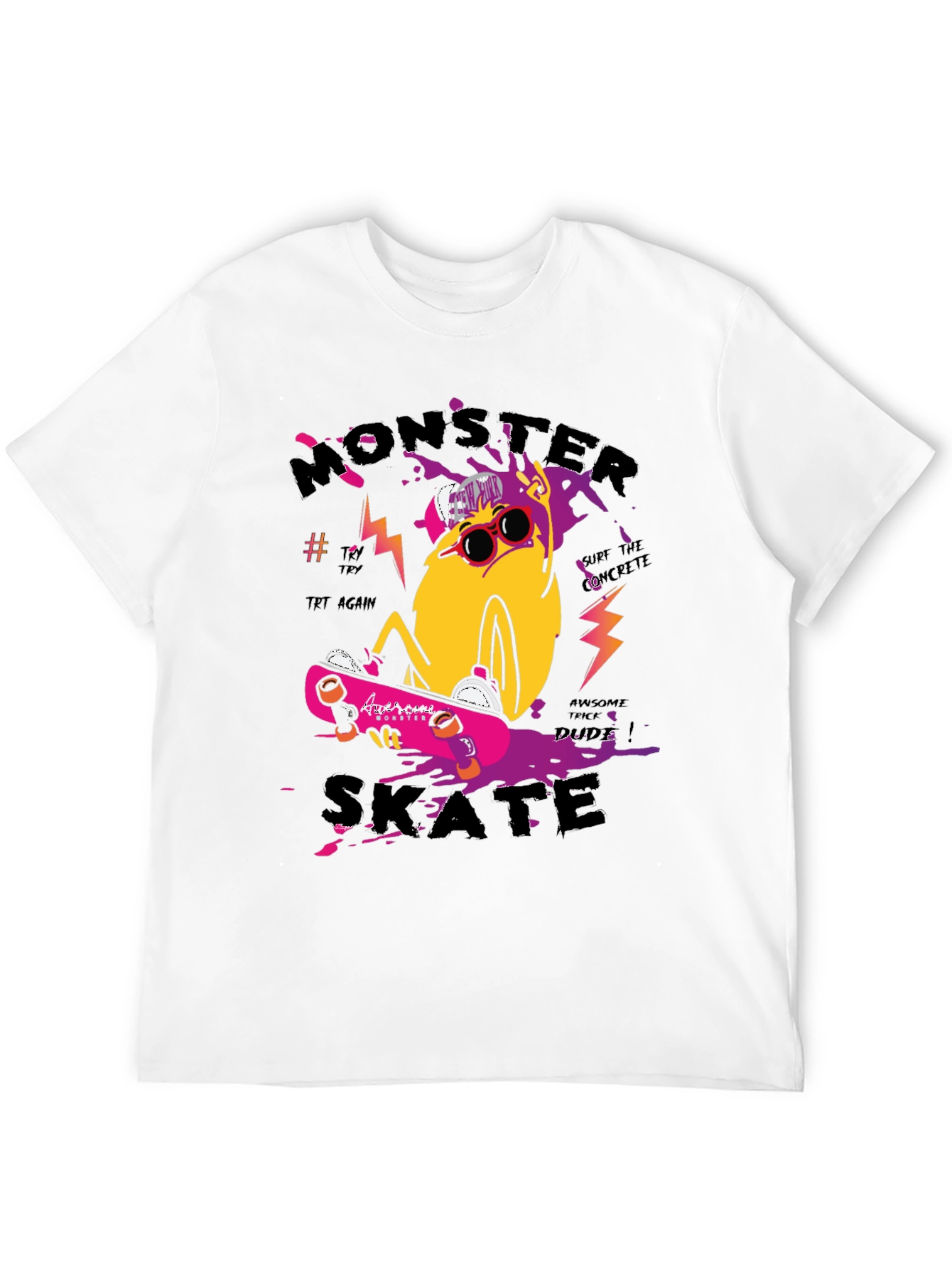 Monster Skate Graphic Tee - Cool & Trendy
