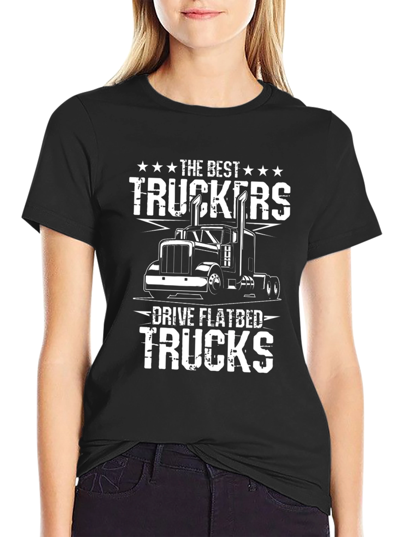 Trucker T-Shirt - Drive Flatbed Trucks