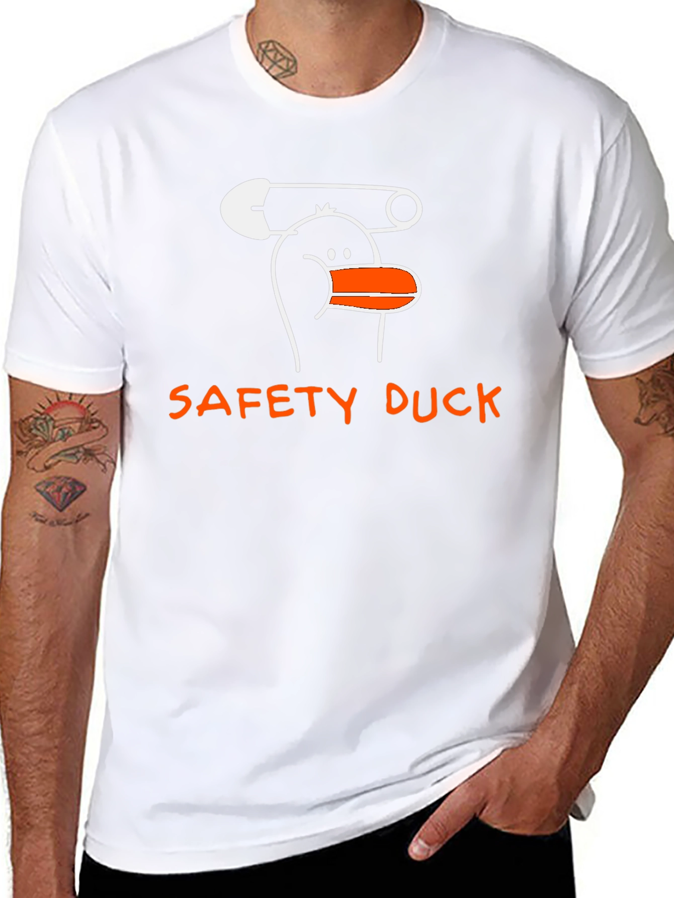 Safety Duck T-Shirt - Funny Graphic Tee