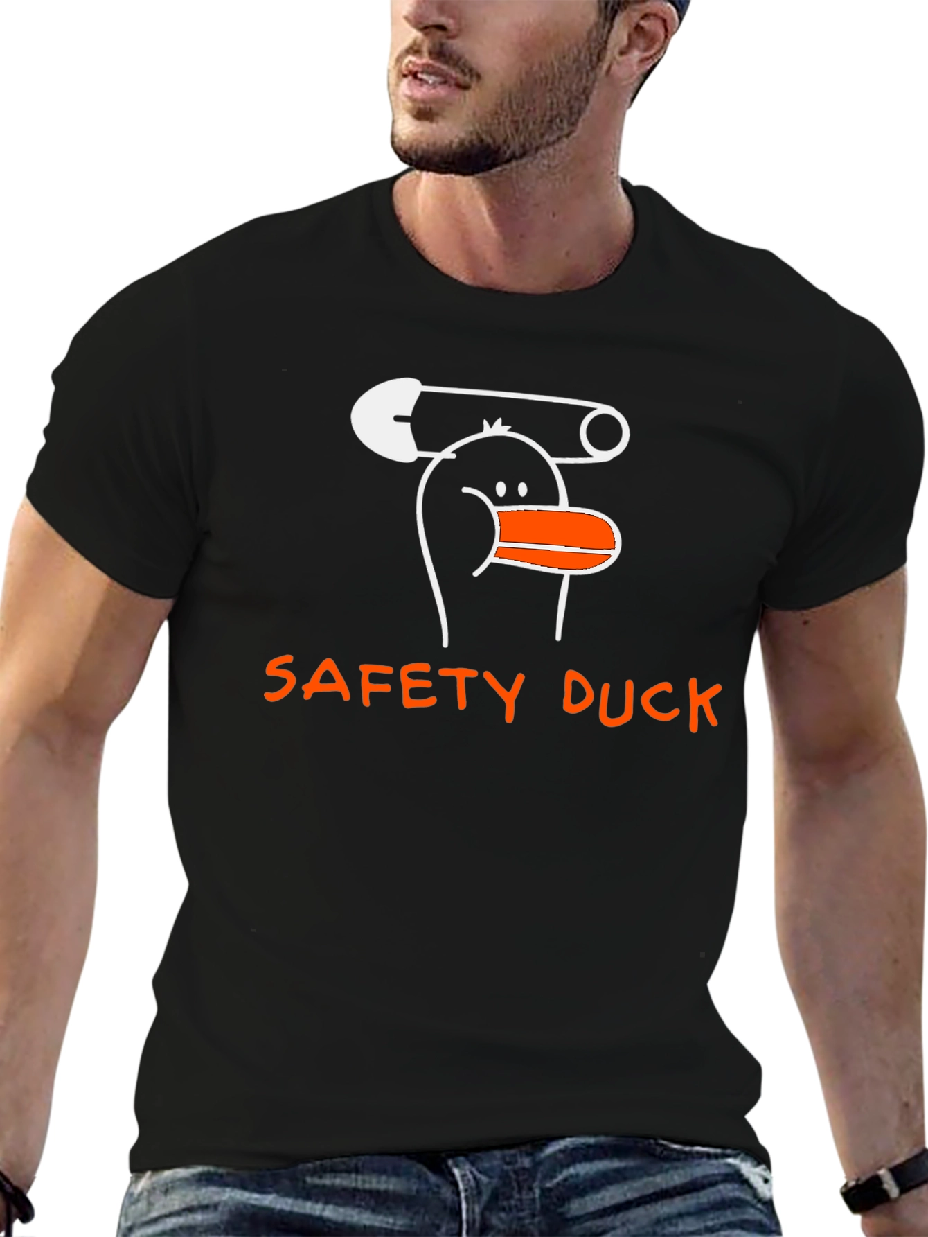 Safety Duck T-Shirt - Funny Graphic Tee