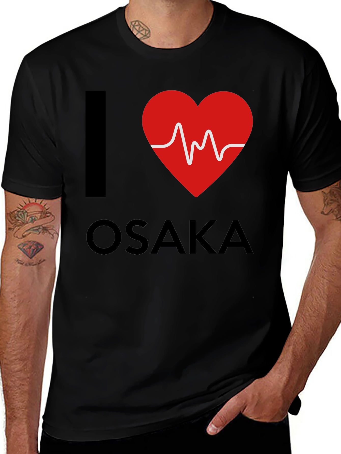 I Heart Osaka T-Shirt - City Love Graphic Tee