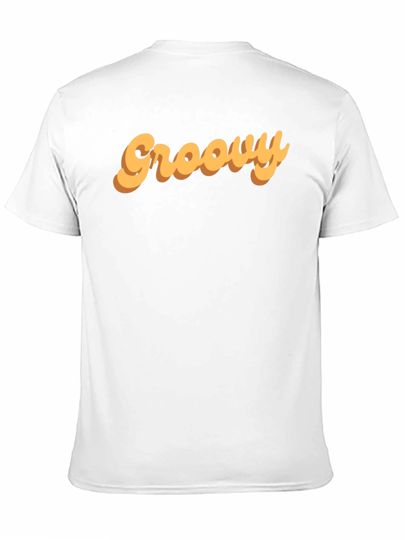 Groovy Retro Style Graphic Tee - Black Cotton T-Shirt