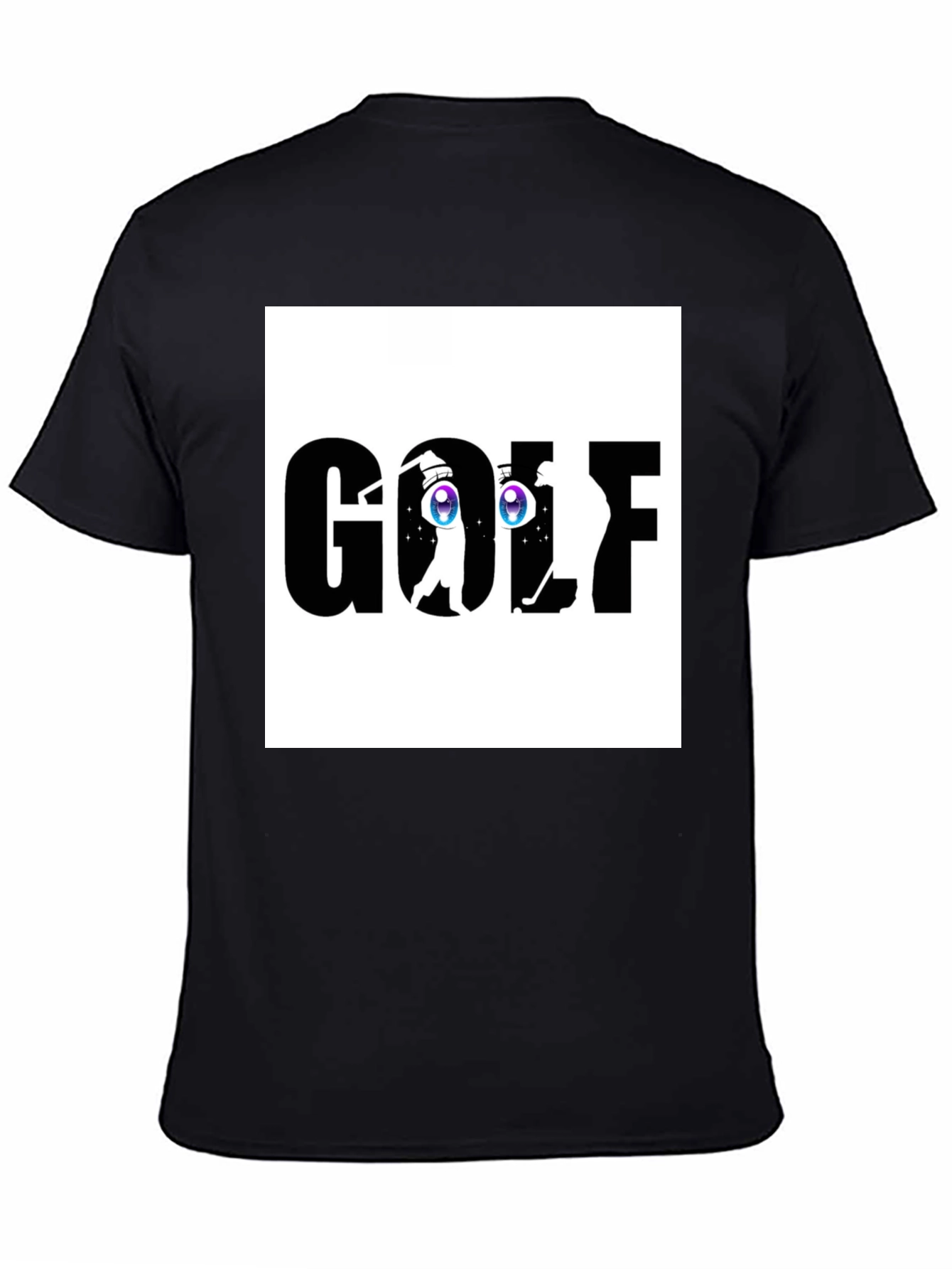 Golf Anime Eye Black T-Shirt