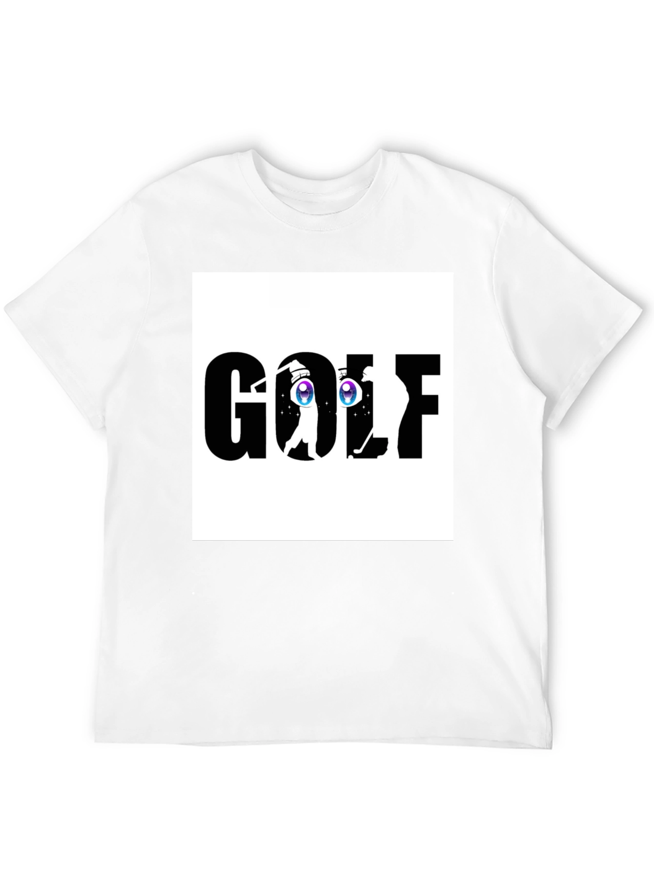 Golf Anime Eye Black T-Shirt