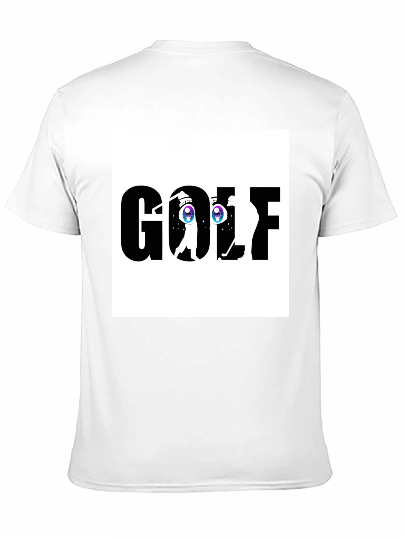 Golf Anime Eye Black T-Shirt