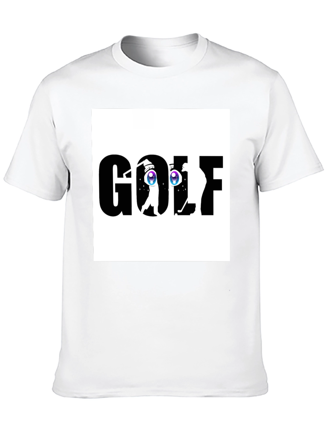 Golf Anime Eye Black T-Shirt