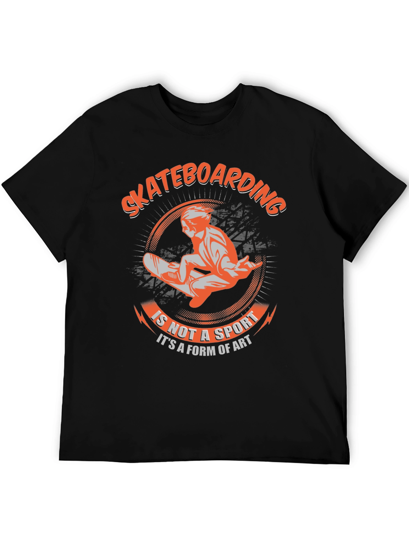 Skateboarding Art T-Shirt - Black