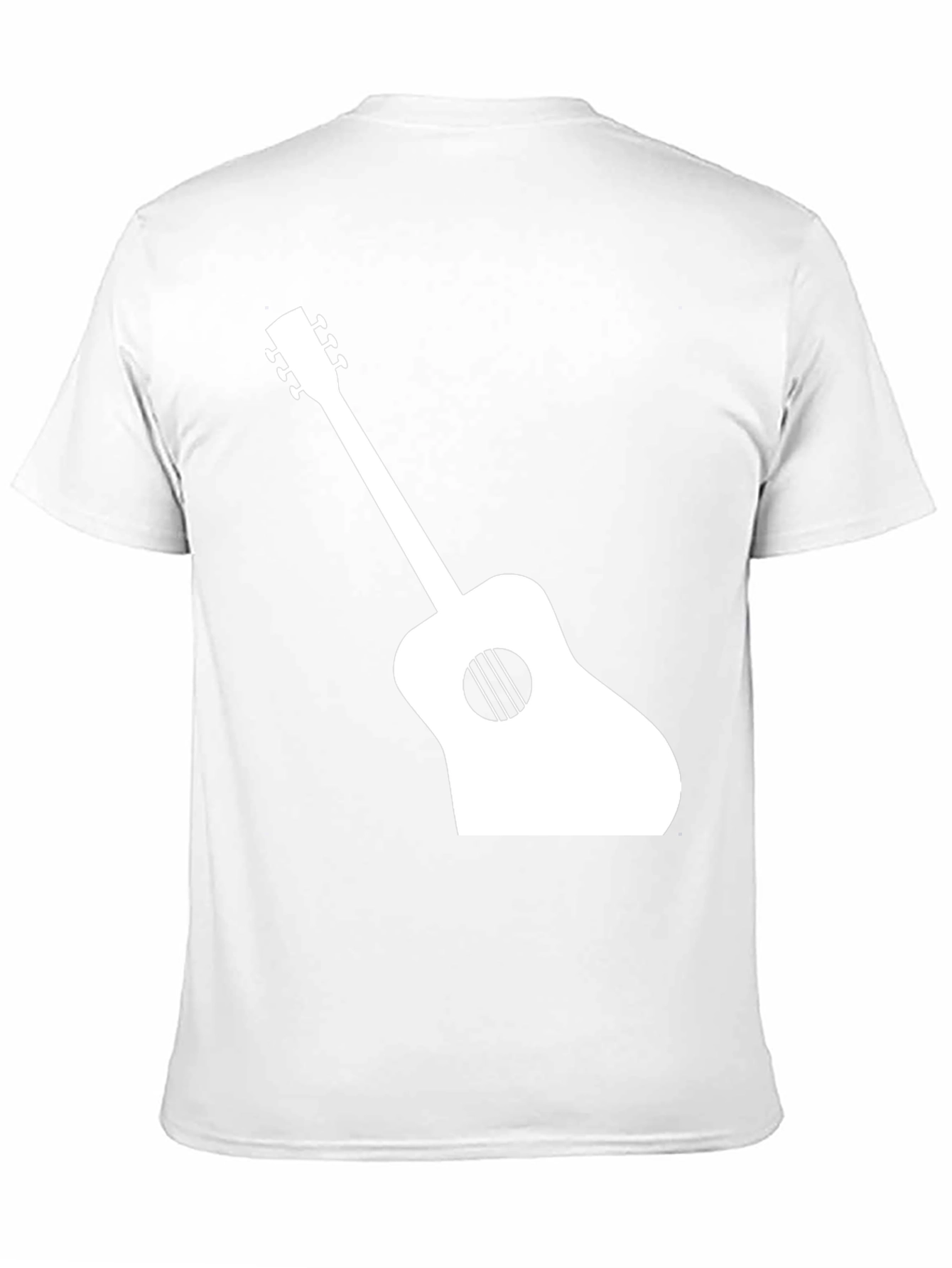 Acoustic Guitar Graphic T-Shirt - Black